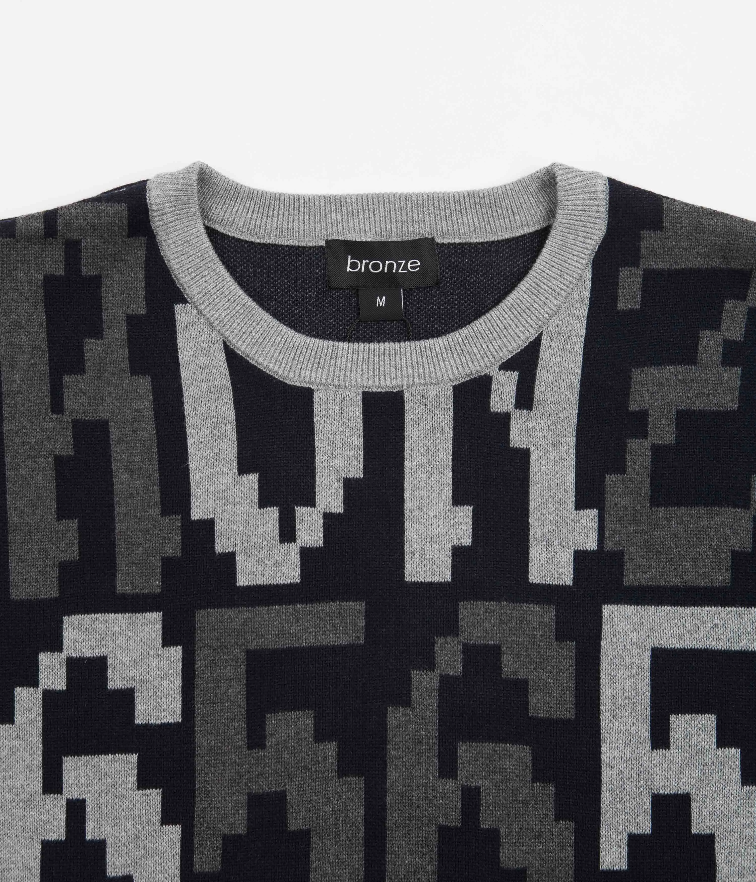 Zip Closure belt accents Bronze 56K Old E Crewneck Sweatshirt - Black / Grey