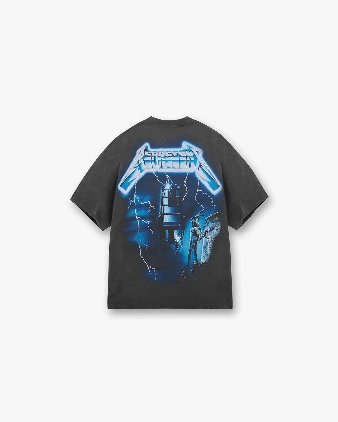 METALLICA RIDE THE LIGHTNING SS TEE - VINTAGE GREY Clear Mind