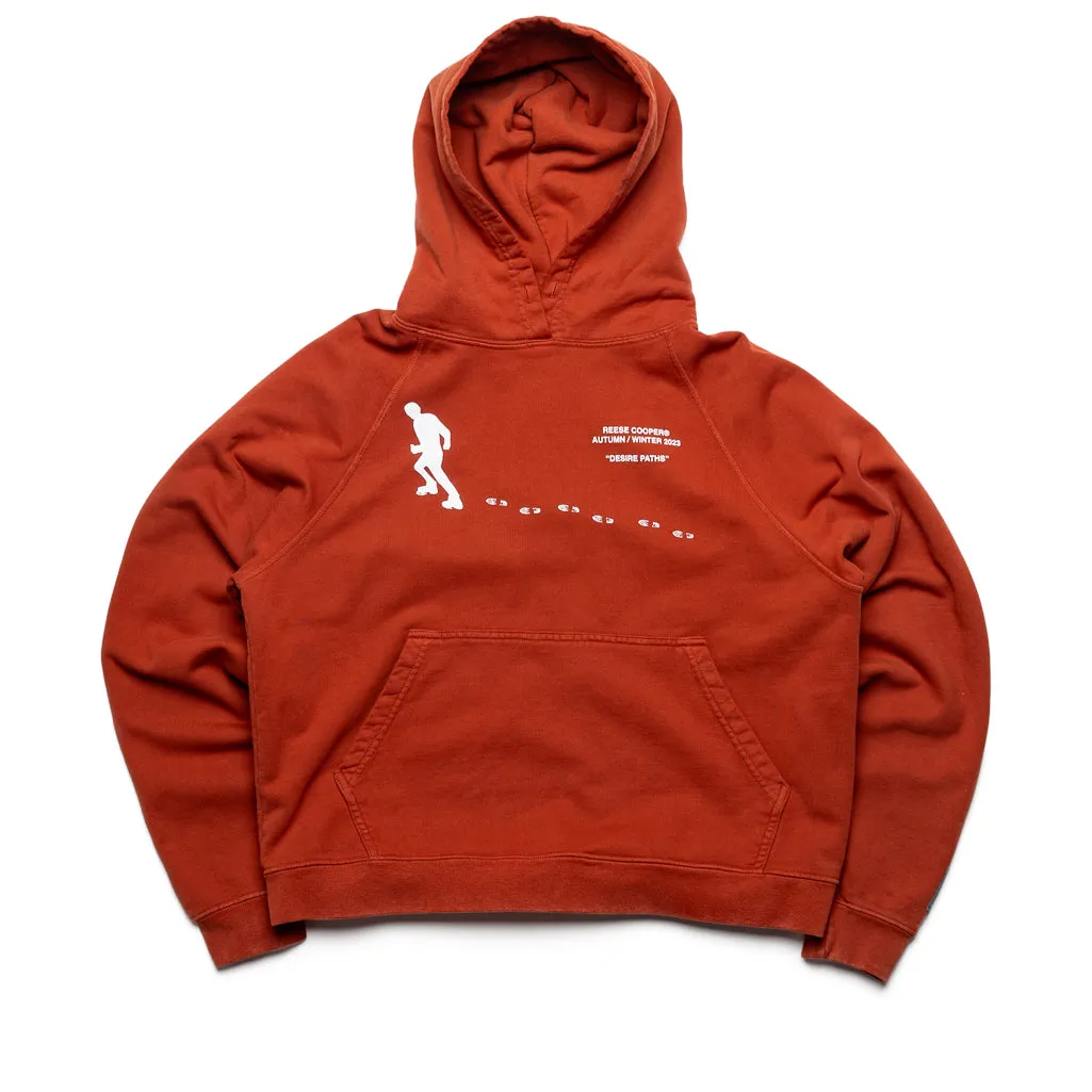 City Style petite clothing Reese Cooper Desire Paths Hoodie - Burnt Orange