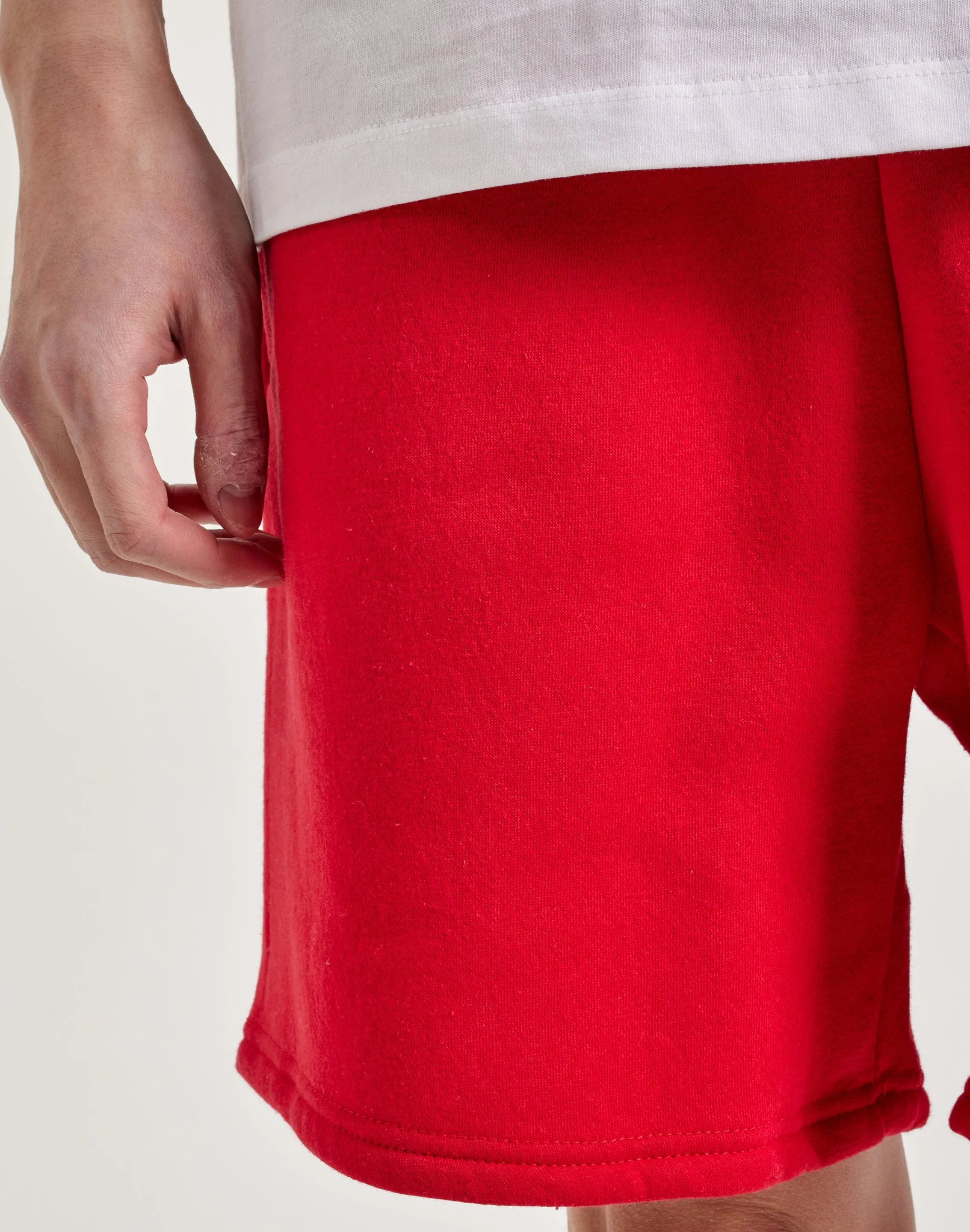 HiddenZipperClosure StretchWaistband DH Essentials Fleece Shorts