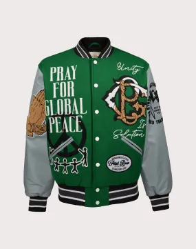 Comfort waistband First Row Global Peace Varsity Jacket