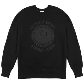 Southsea Bronx Strong Island Sweatshirt - Black on Black Comfort Wear