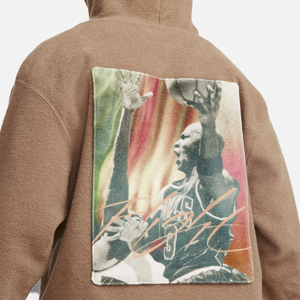 JORDAN FLIGHT HERITAGE HOODIE - ARCHAEO BROWN TumbleDry Safe