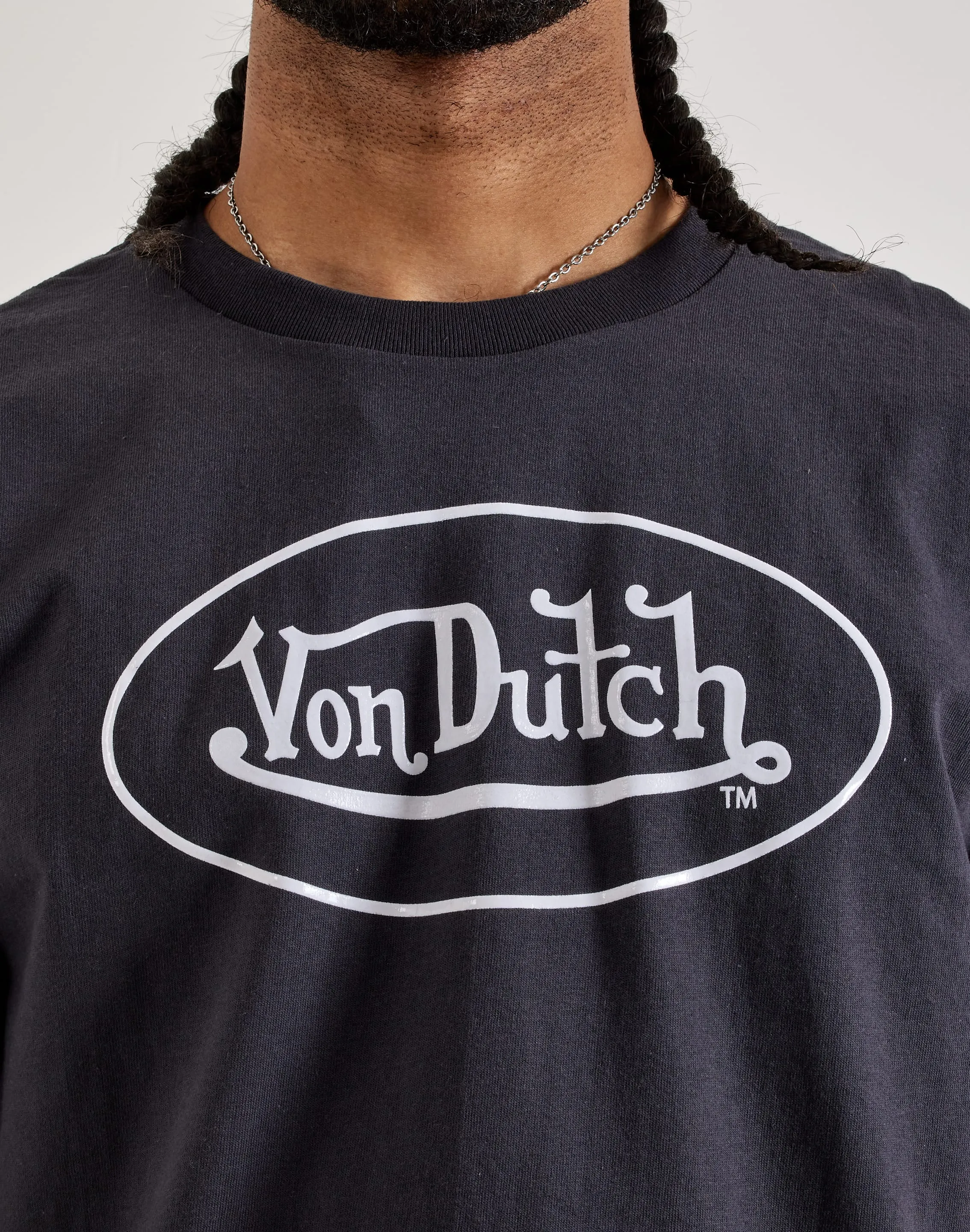 Stretch Fit Wide Glow Von Dutch Graphic Tee
