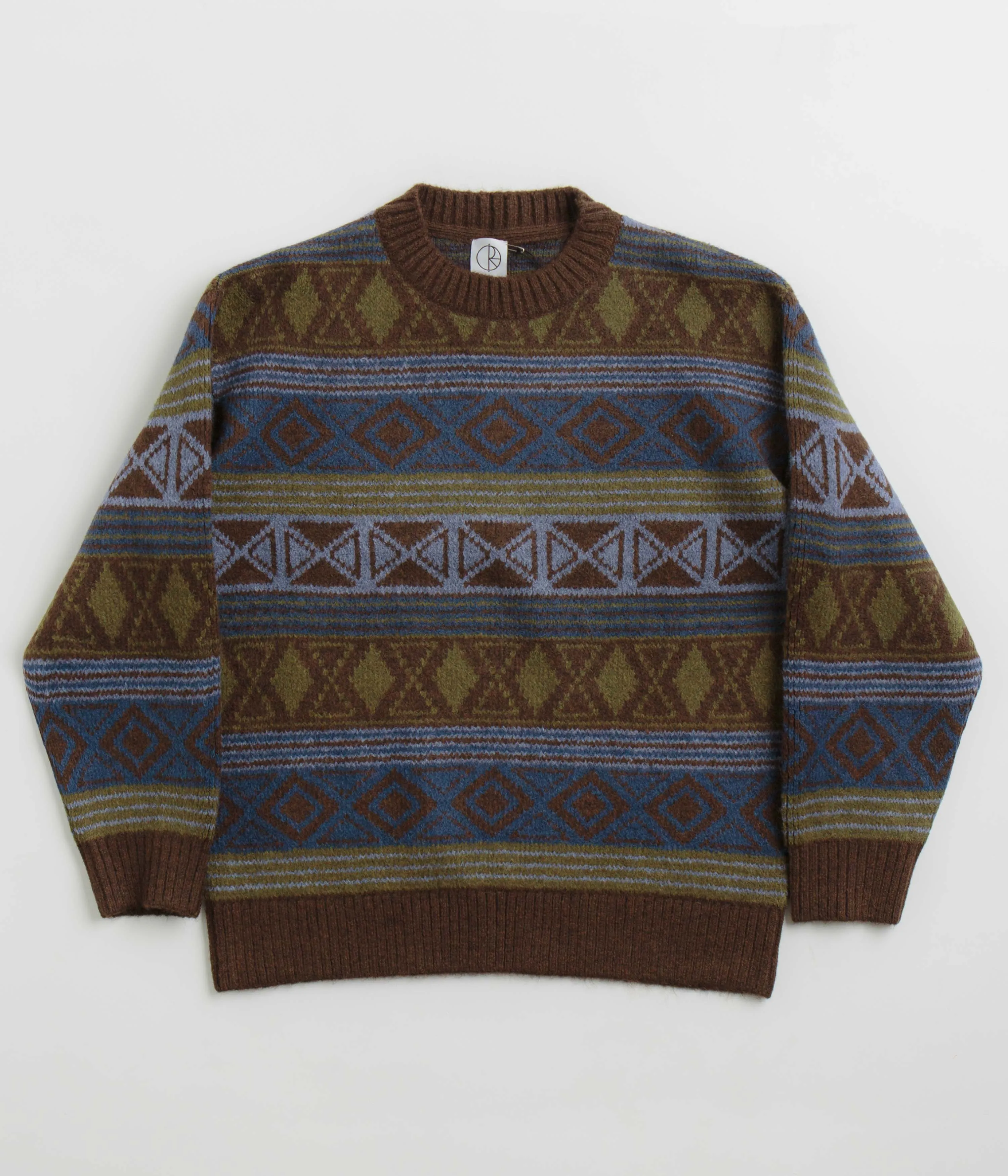 Polar George Sweatshirt - Blue Green Mix camping suitable