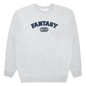 Sci-Fi Fantasy Sci-FI U Crewneck Fleece - Heather Grey product personalization creativity Checkered