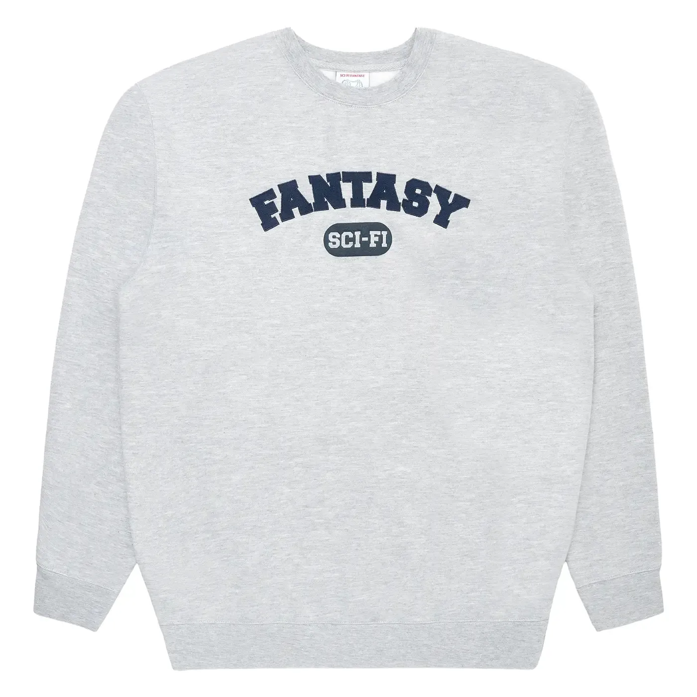 Bold Print Timeless Sporty Sci-Fi Fantasy Sci-FI U Crewneck Fleece - Heather Grey