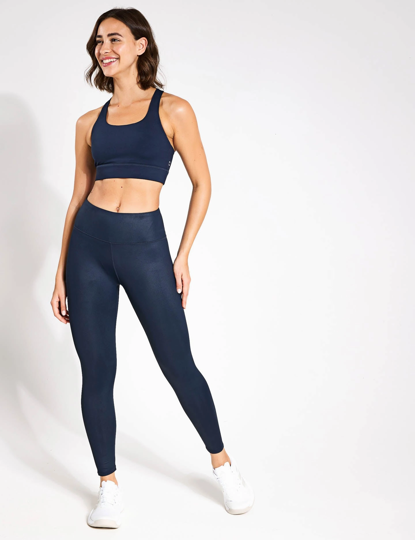 Zephyr Legging - Navy Blue High Shine Comfortable Feel Outdoor Lover Home Lounge