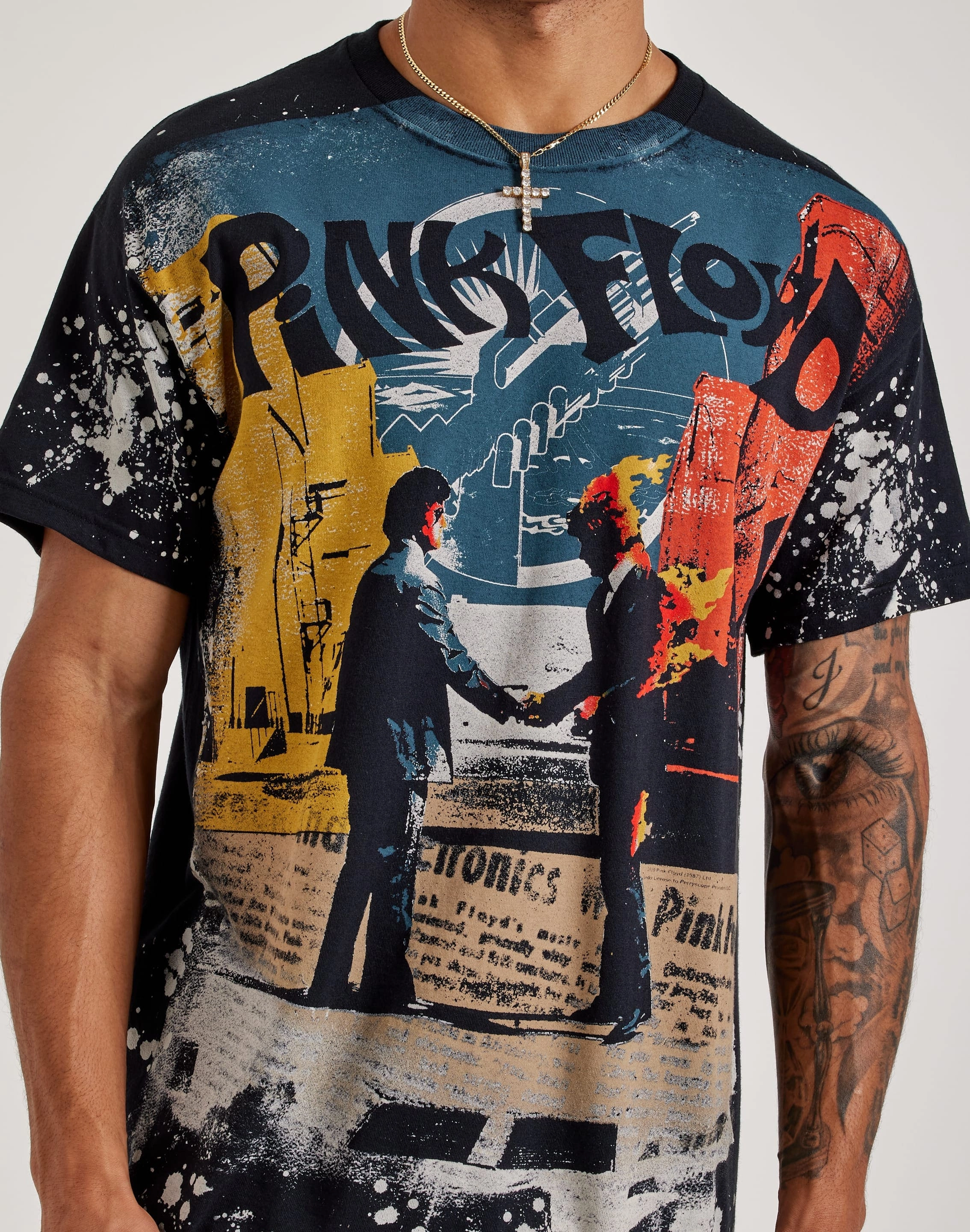 FlexibleMaterial Vegan Mood Liquid Blue Pink Floyd Tee