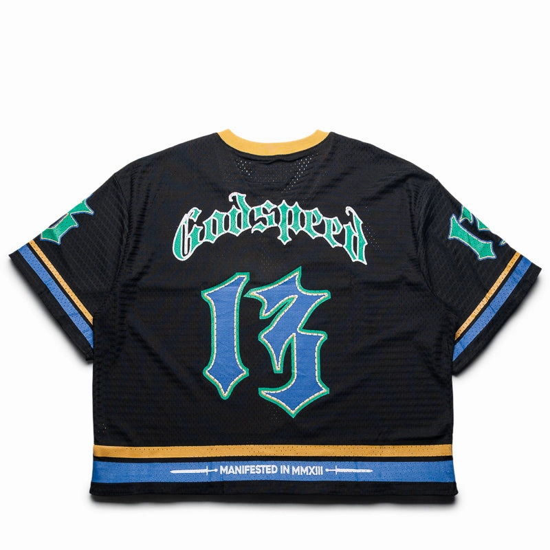 Godspeed New York First Down Jersey - Black/Yellow AbrasionResistant Fabric
