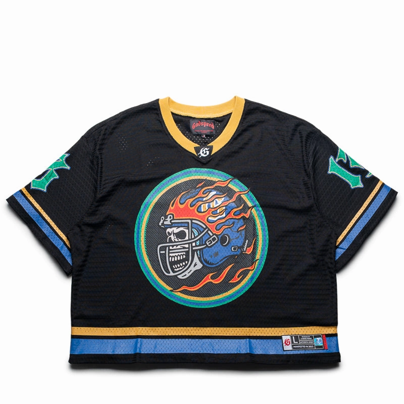 Godspeed New York First Down Jersey - Black/Yellow Vegan Mood Jump Core