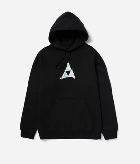 Huf No-Fi Triple Triangle Pullover Hood product handmade quality rhinestone accents