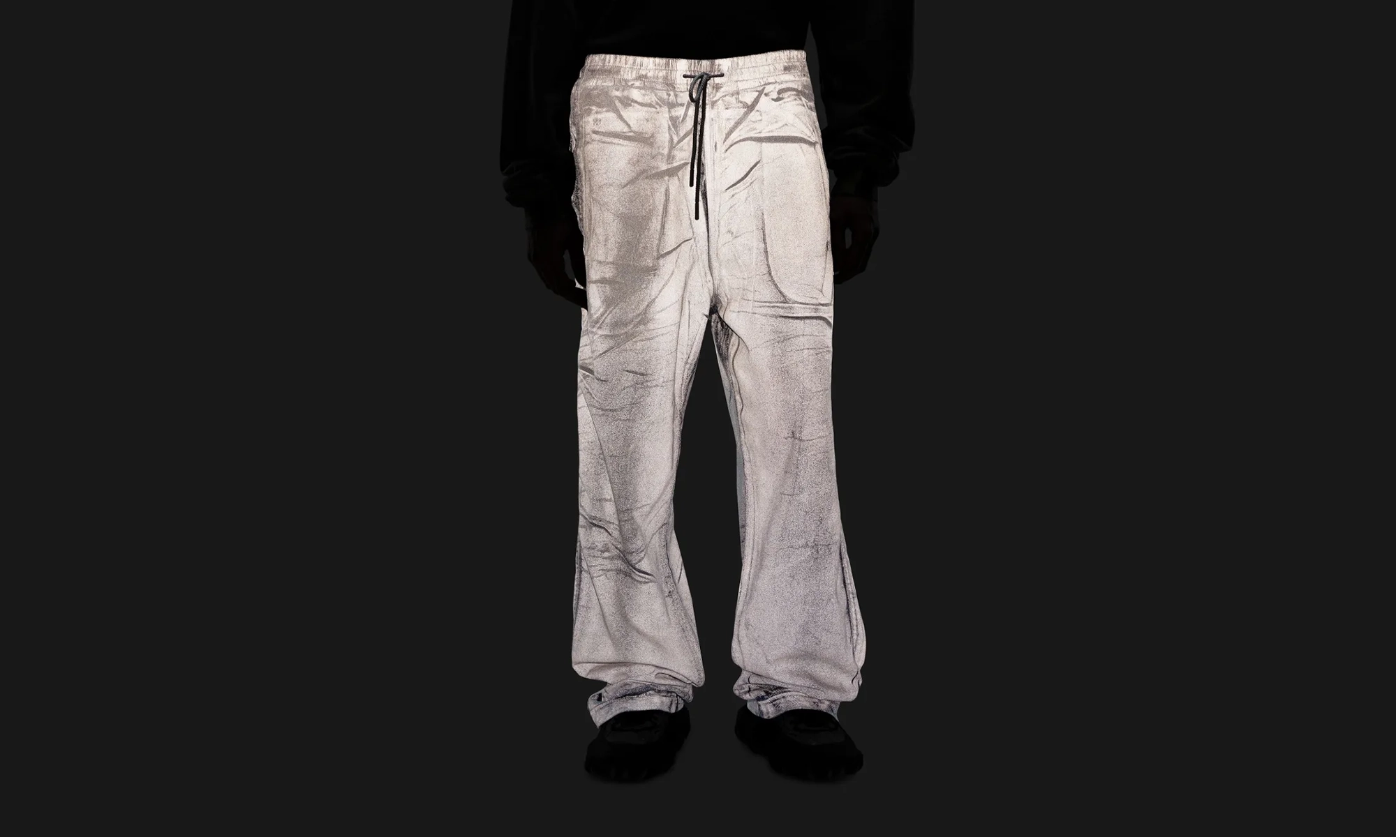 Morning Stroll Sustainable Classic D-Martians Track Jeans Pants "Blue"
