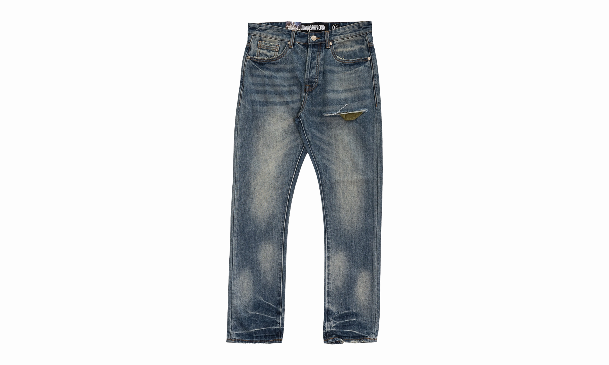 Raid Heart Fit Jeans "Blue" Clean Finish Style Appropriate