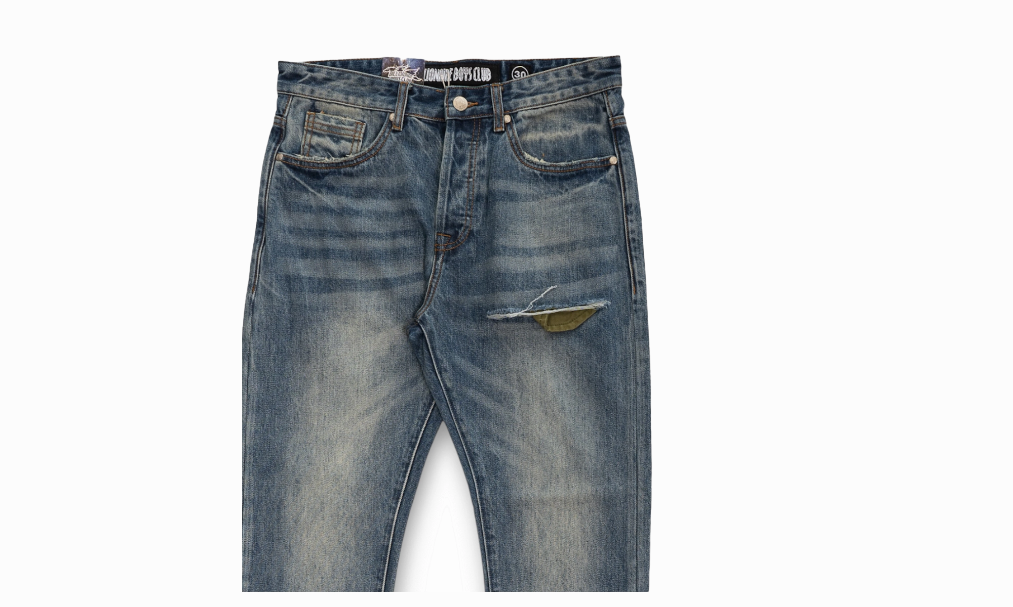 Relax Fit Raid Heart Fit Jeans "Blue"