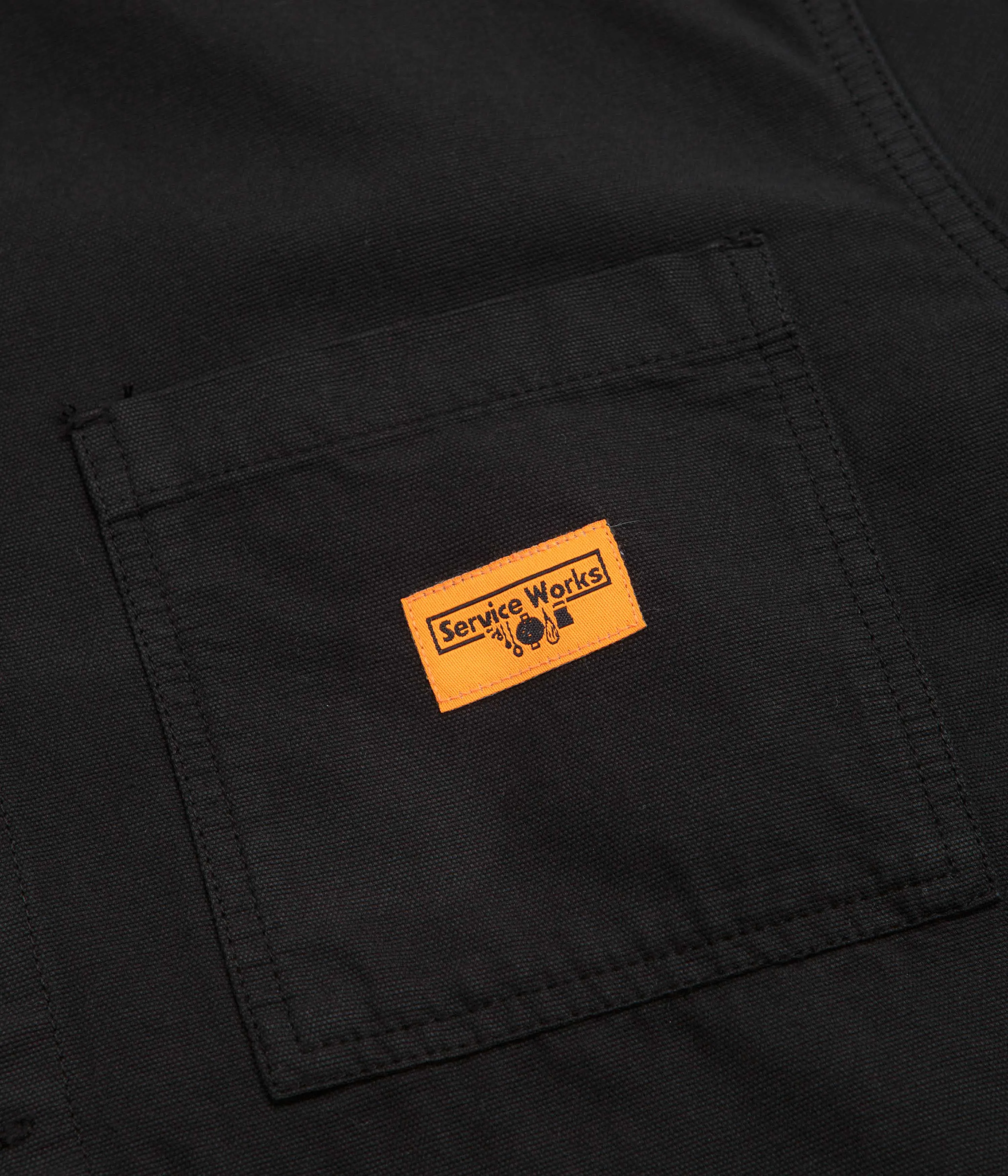 Eco Friendly Dye Service Works Canvas Chore Shirt - Black