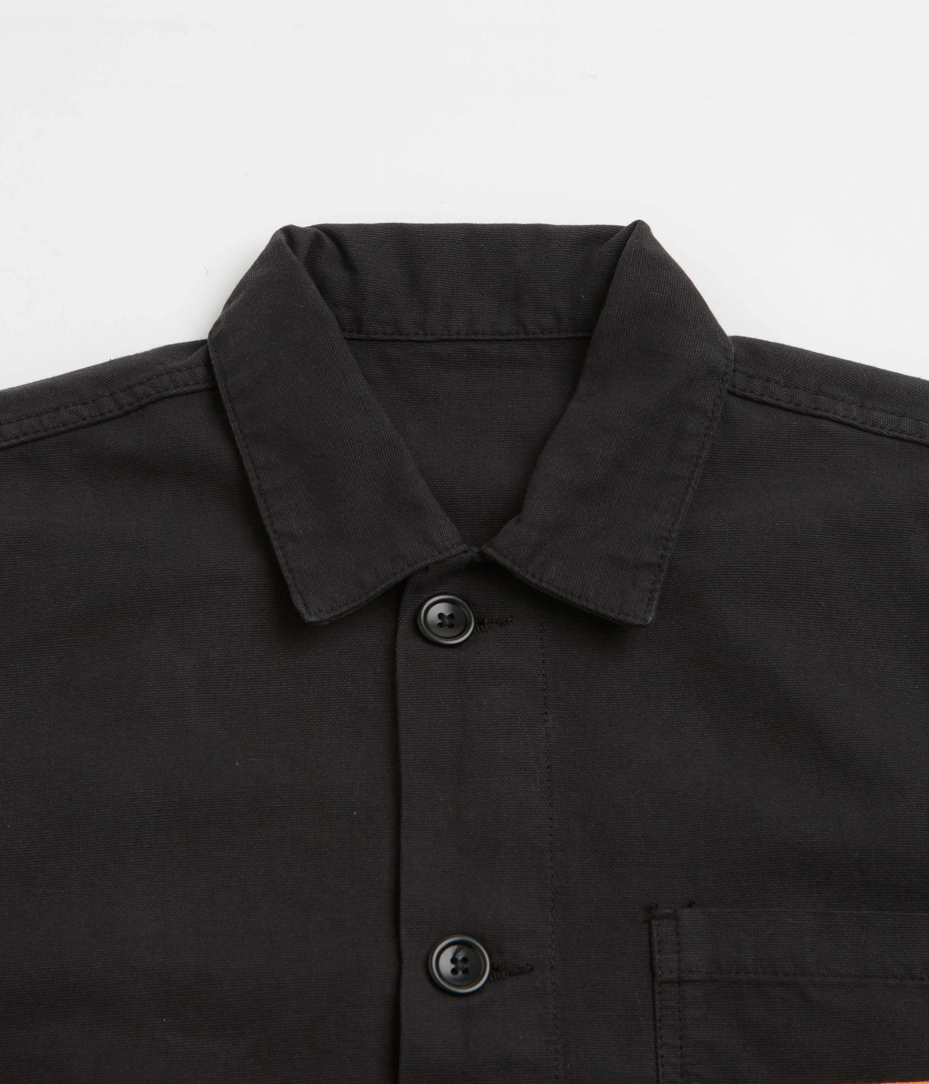 Trend-Driven Timeless Piece Service Works Canvas Chore Shirt - Black