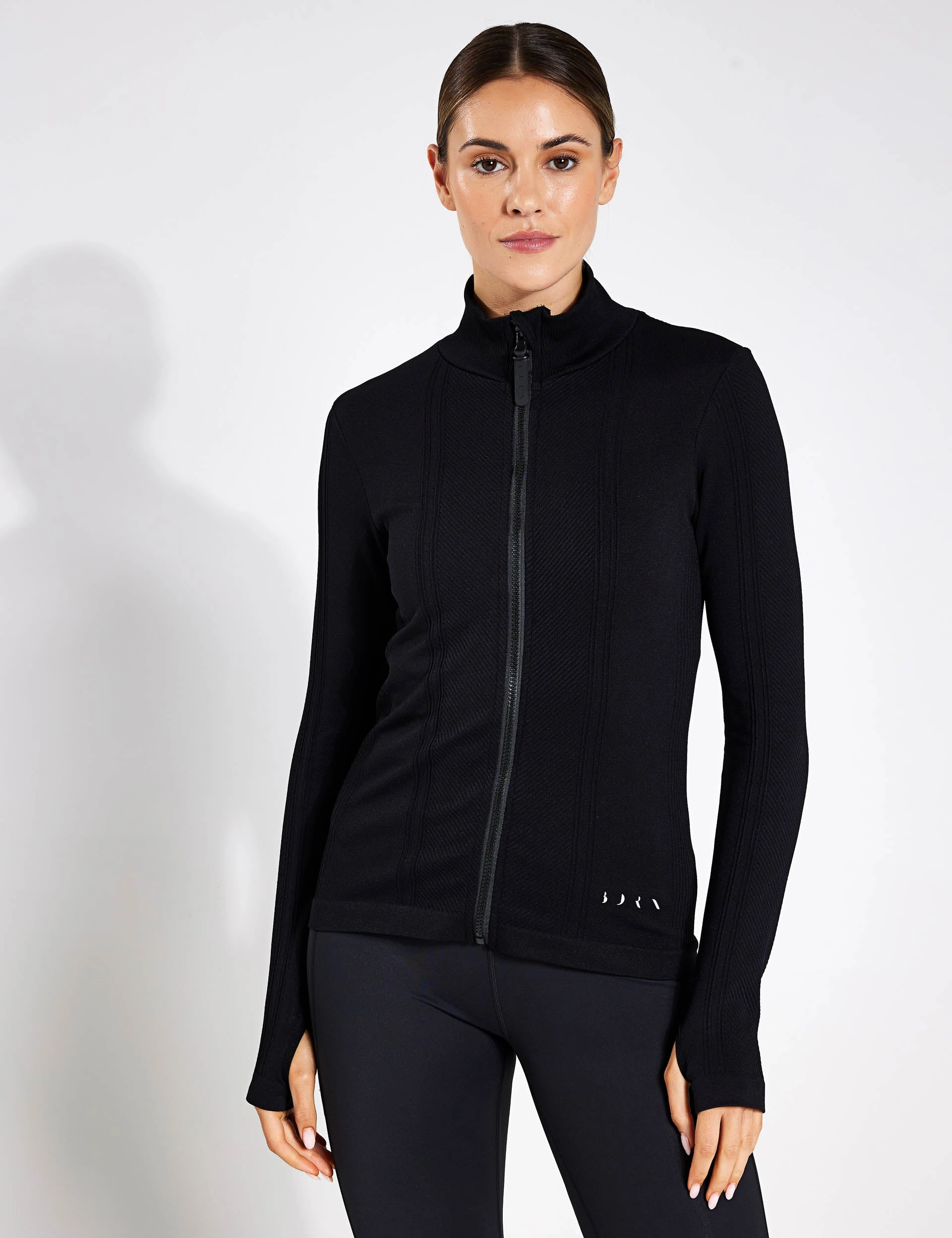 Weatherproof Zipper Closure India Jacket - Black