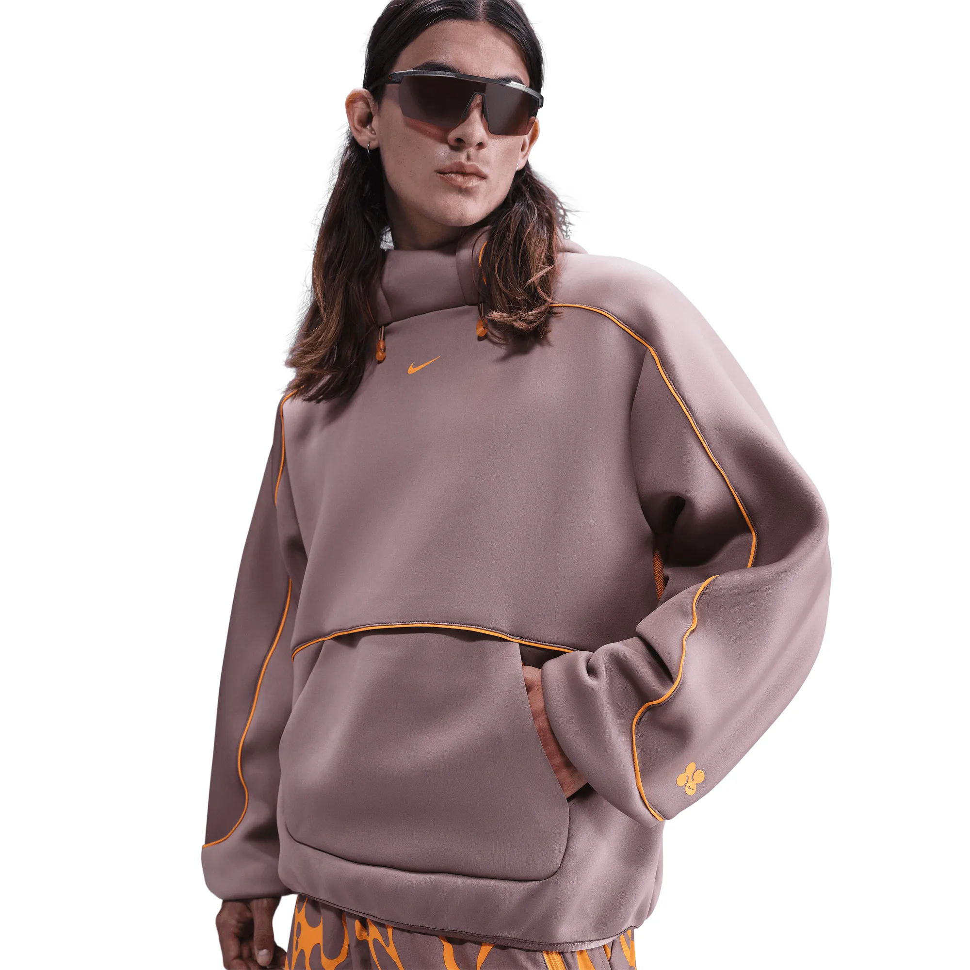 HeatReflective Lining PROJECT F.R.O.G PULLOVER HOODIE - TAUPE GREY / SUNDIAL