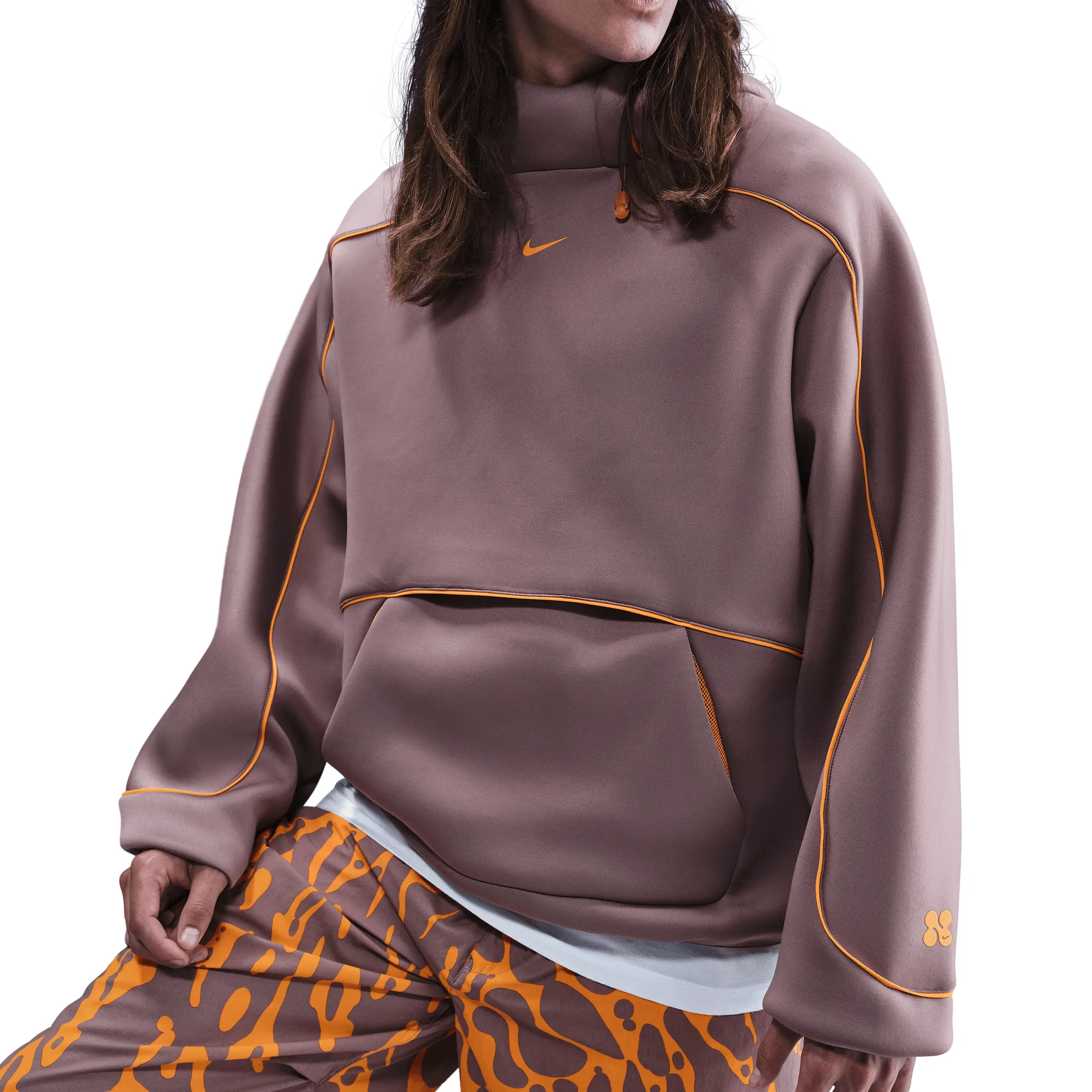 Lean Glow PROJECT F.R.O.G PULLOVER HOODIE - TAUPE GREY / SUNDIAL