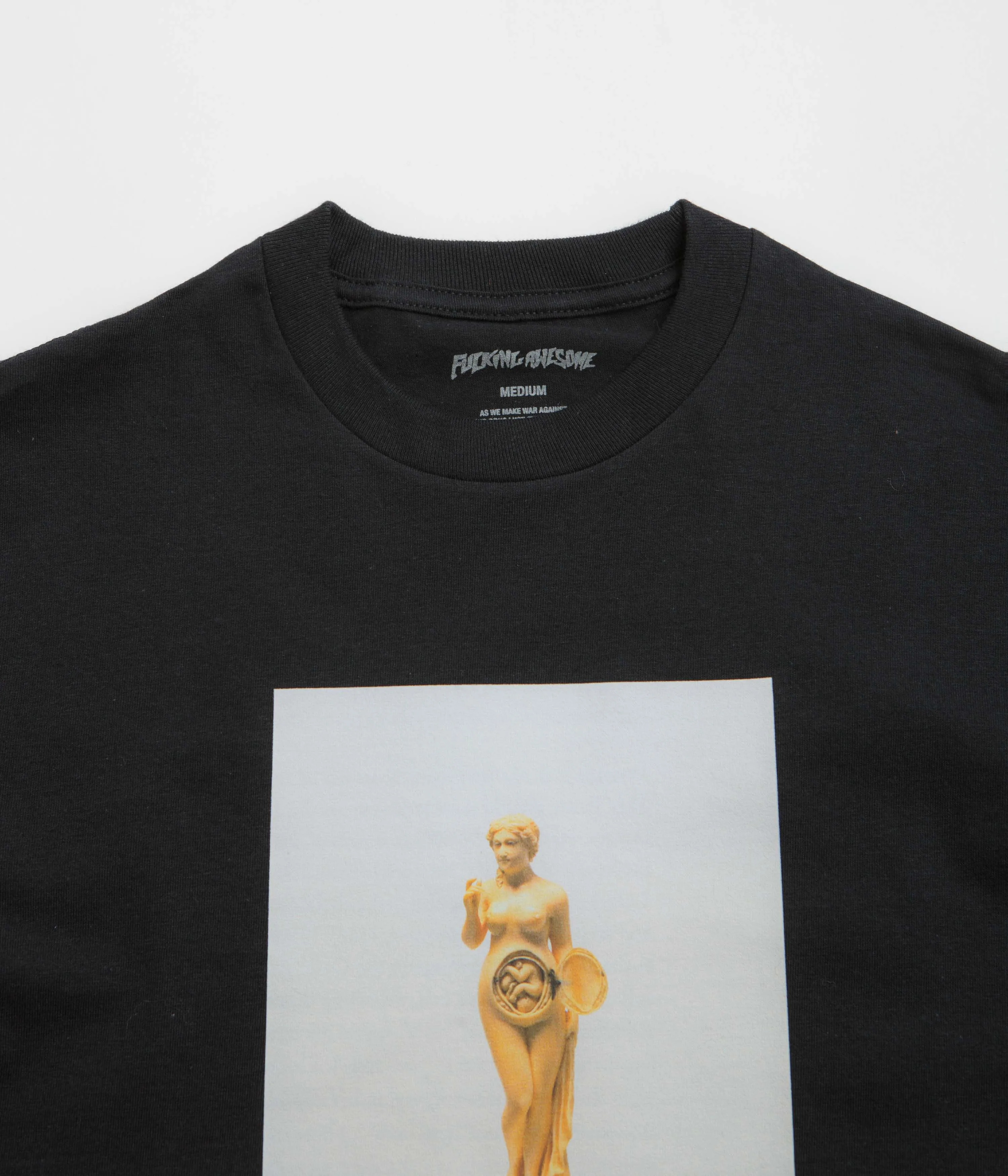 Fucking Awesome 2025 Statue T-Shirt - Black table tennis mass-produced