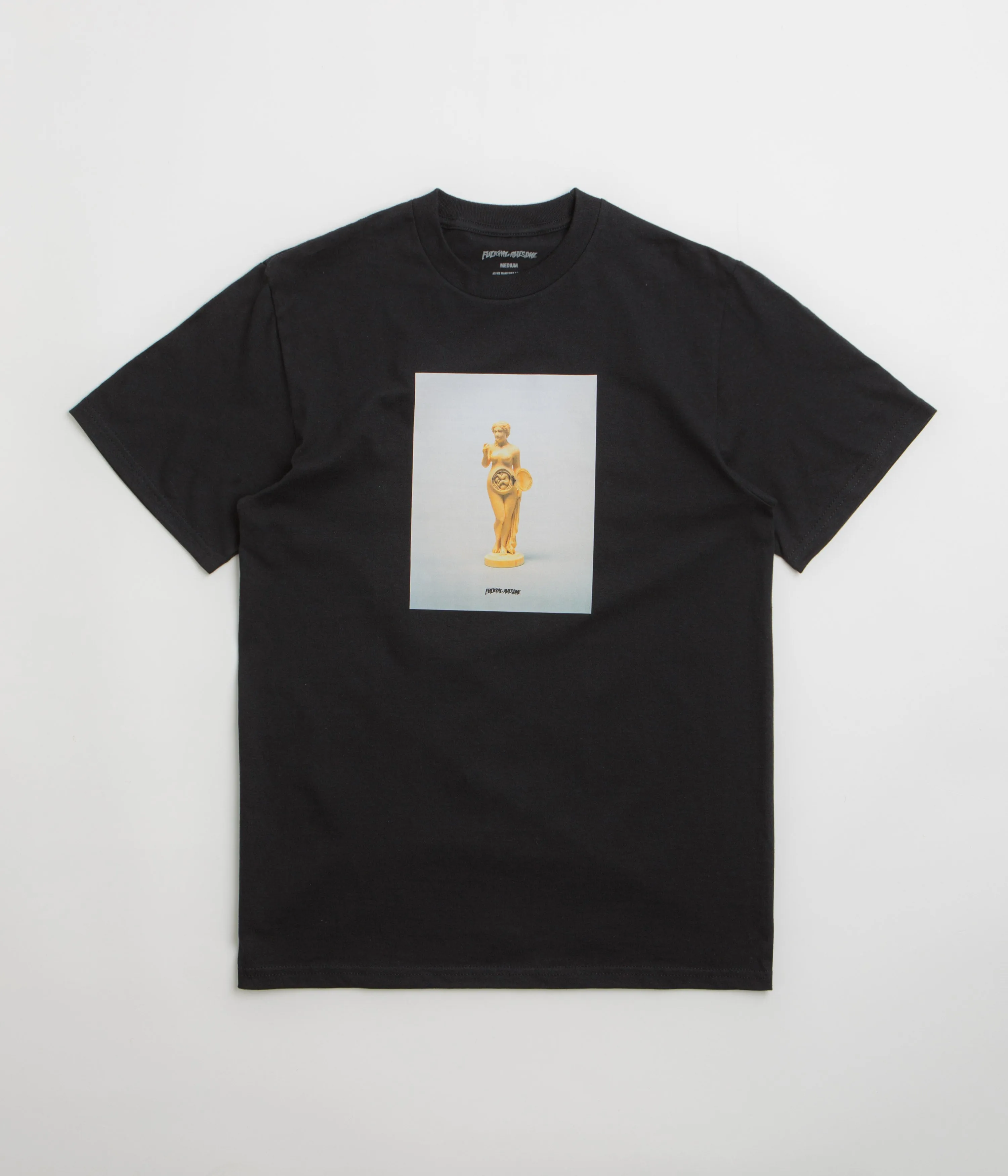 Fucking Awesome 2025 Statue T-Shirt - Black Modern Waist