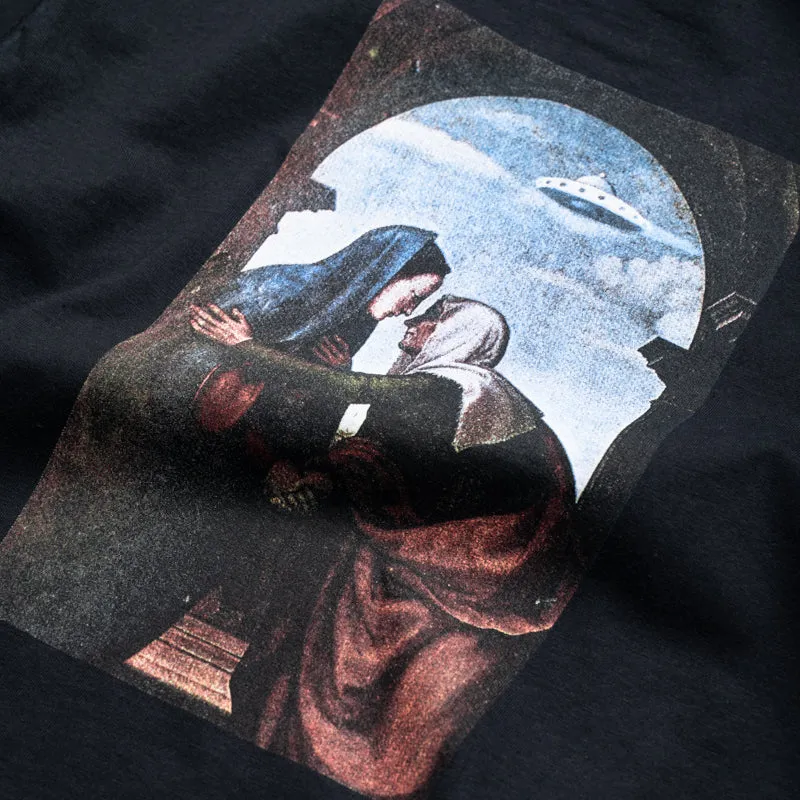 Fucking Awesome Believe Tee - Black wide hem Size large