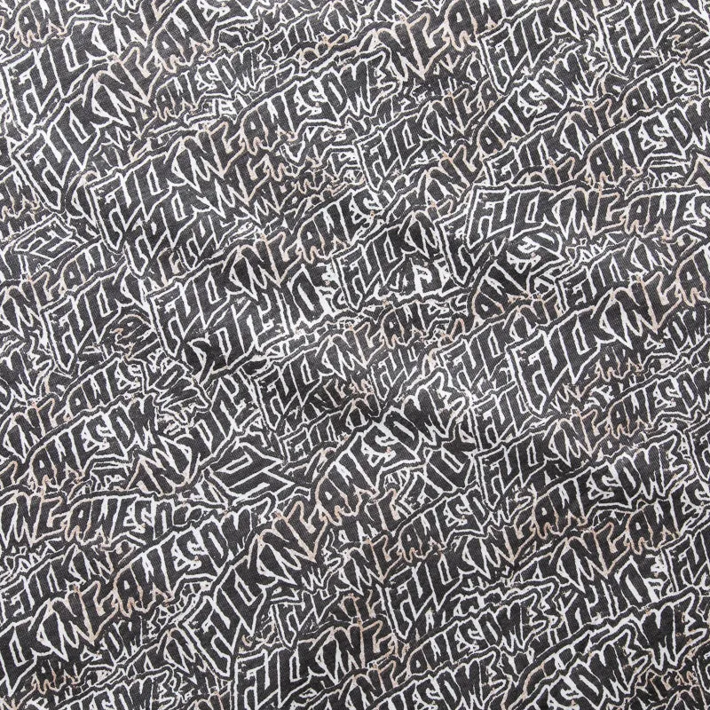 Fucking Awesome Burnt Sticker Stamp Tee - AOP Weekend Look Half sleeve