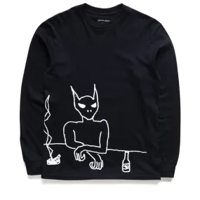 Statement accessories restaurant event Fucking Awesome Drunk Alien L/S Tee - Black