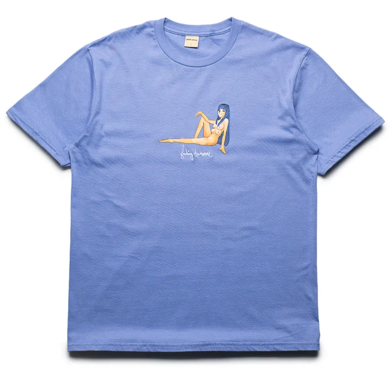 Skiing hockey venue Fucking Awesome FA World Girl Tee - Violet