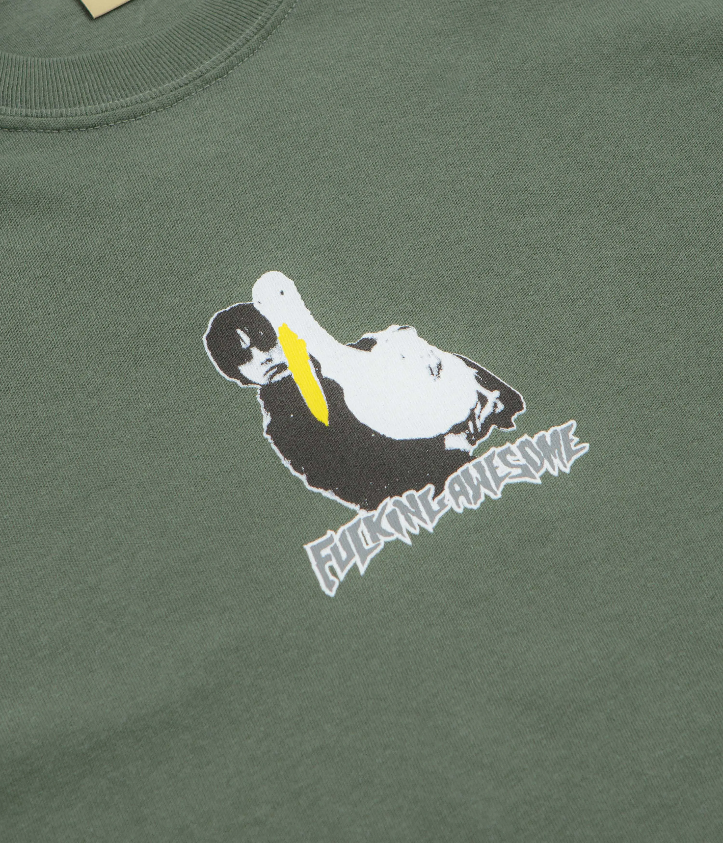 Paisley Below knee Fucking Awesome High Lonesome II T-Shirt - Moss