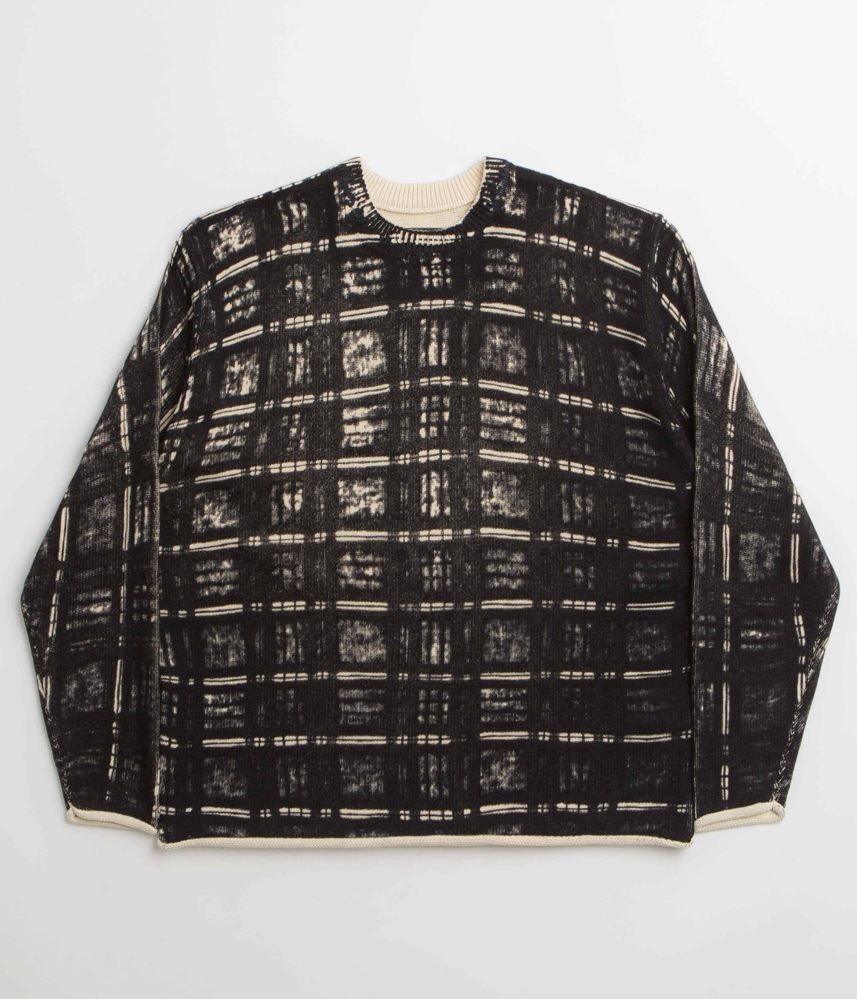Fucking Awesome Printed Plaid Sweatshirt - Black Plaid product sale