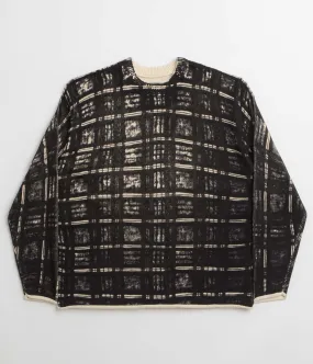 Fucking Awesome Printed Plaid Sweatshirt - Black Plaid product sale