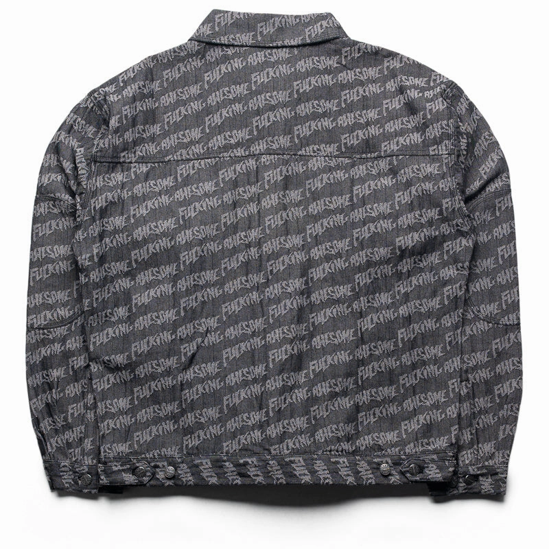 Determination Fucking Awesome Herringbone Work Jacket - Herringbone