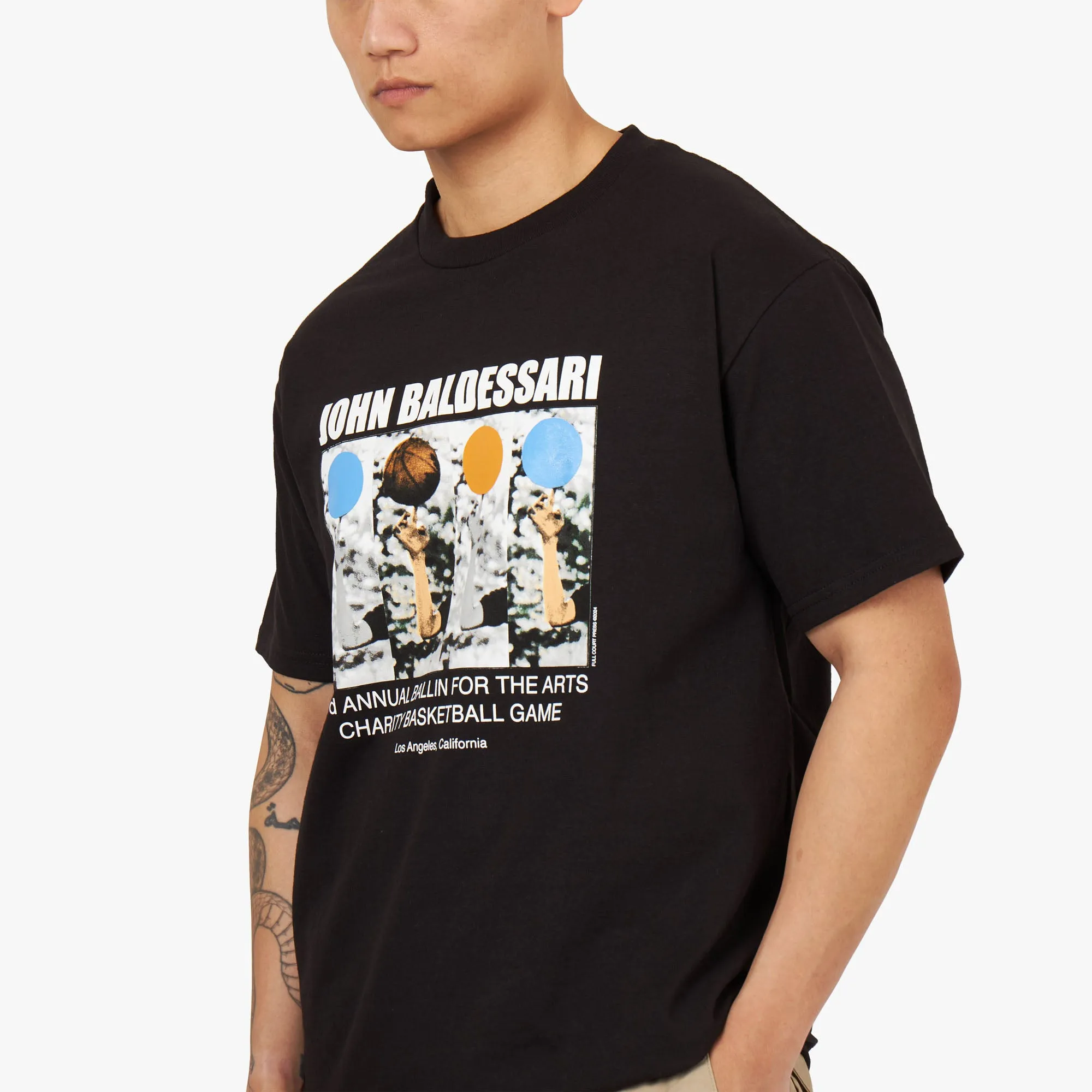 Full Court Press Baldesarri T-shirt / Black pub event football venue
