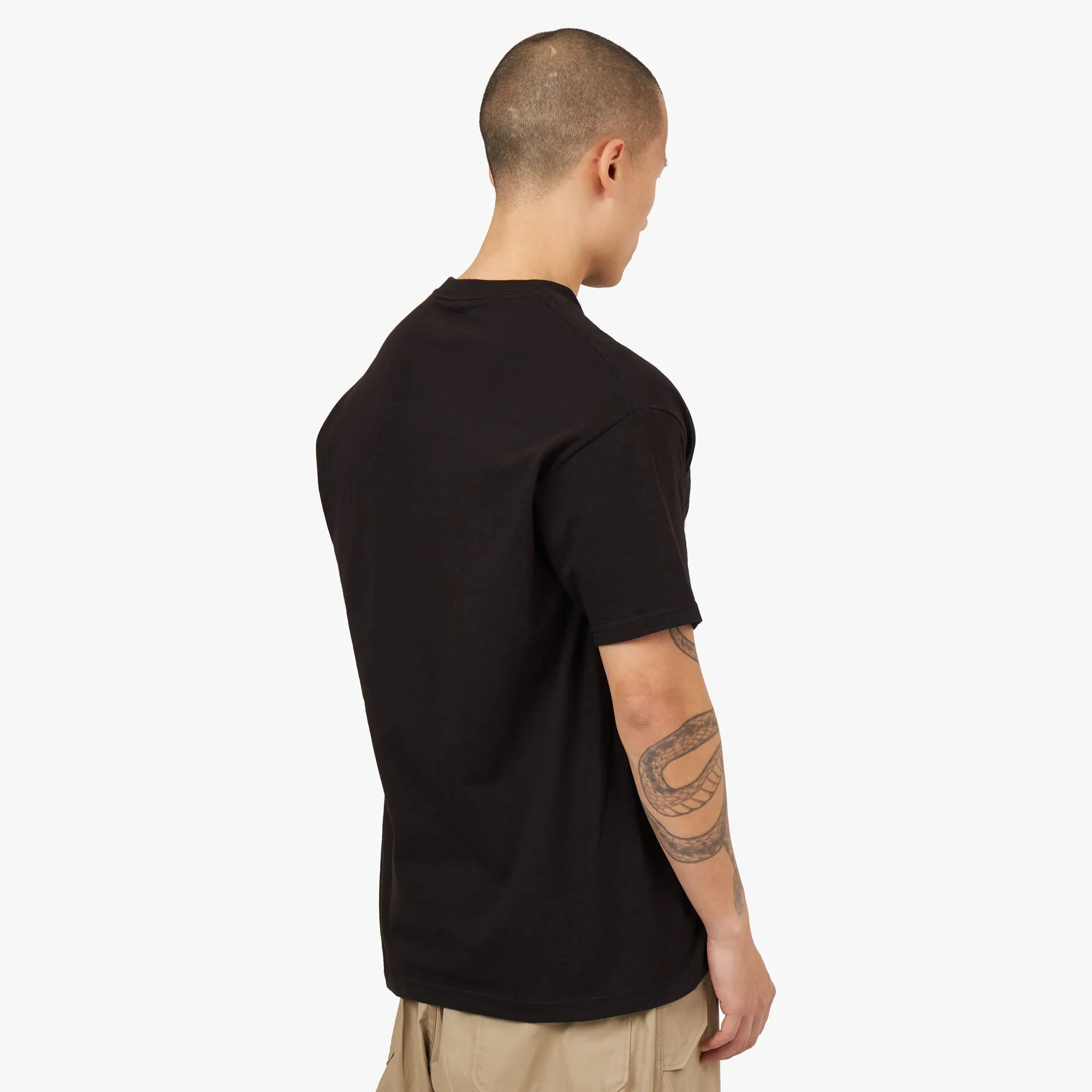 Full Court Press Baldesarri T-shirt / Black ethnic hem