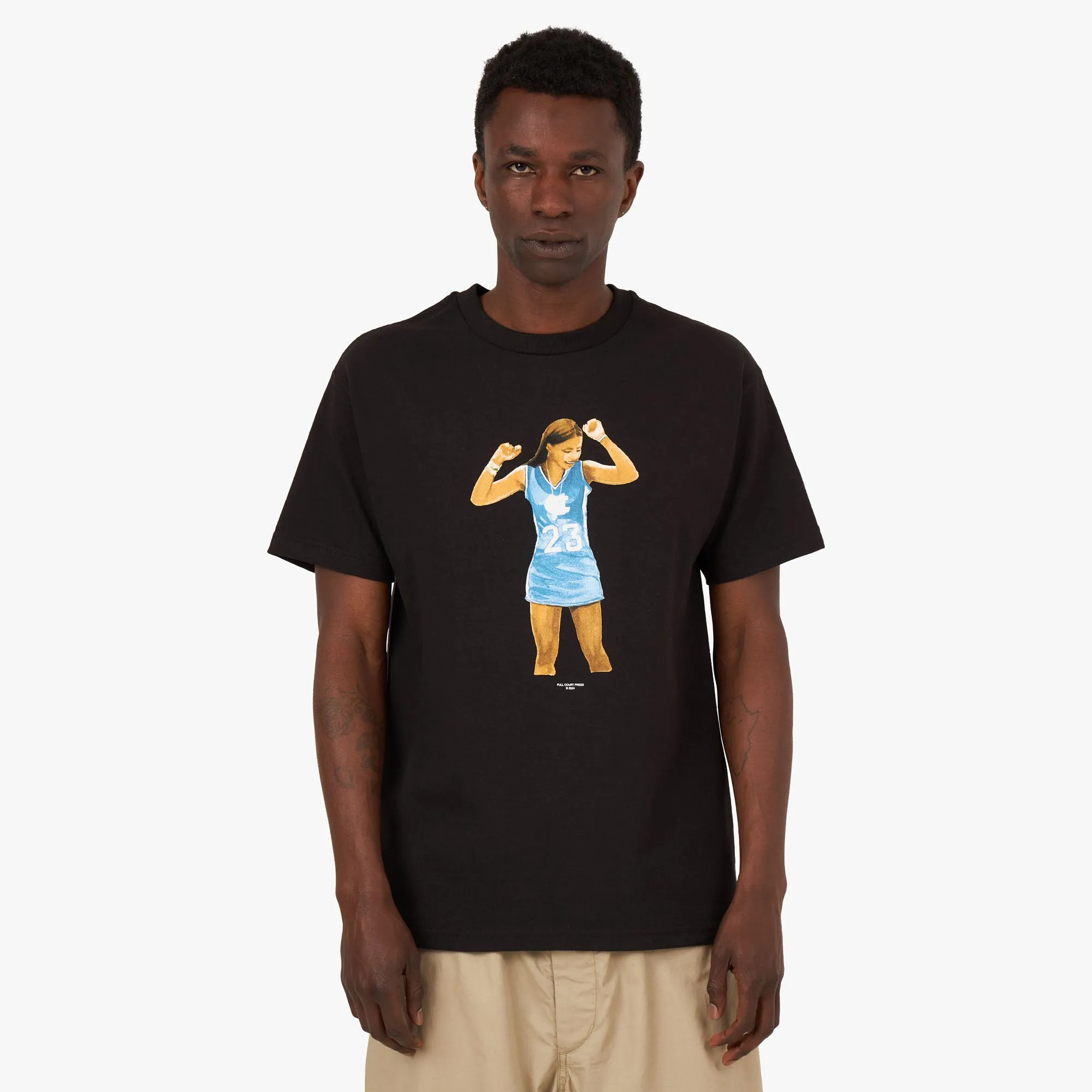 Skiing Club Event Full Court Press Mya T-shirt / Black