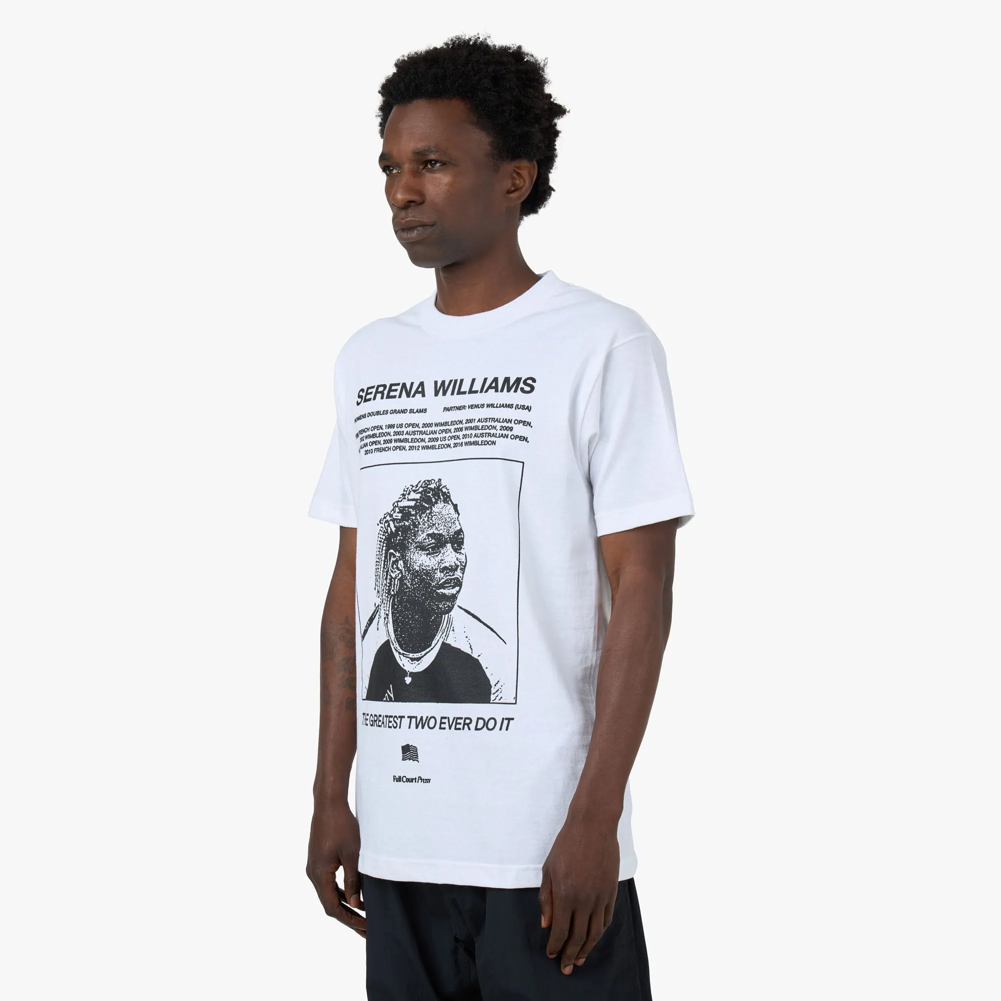semi-formal event Full Court Press Williams T-Shirt White