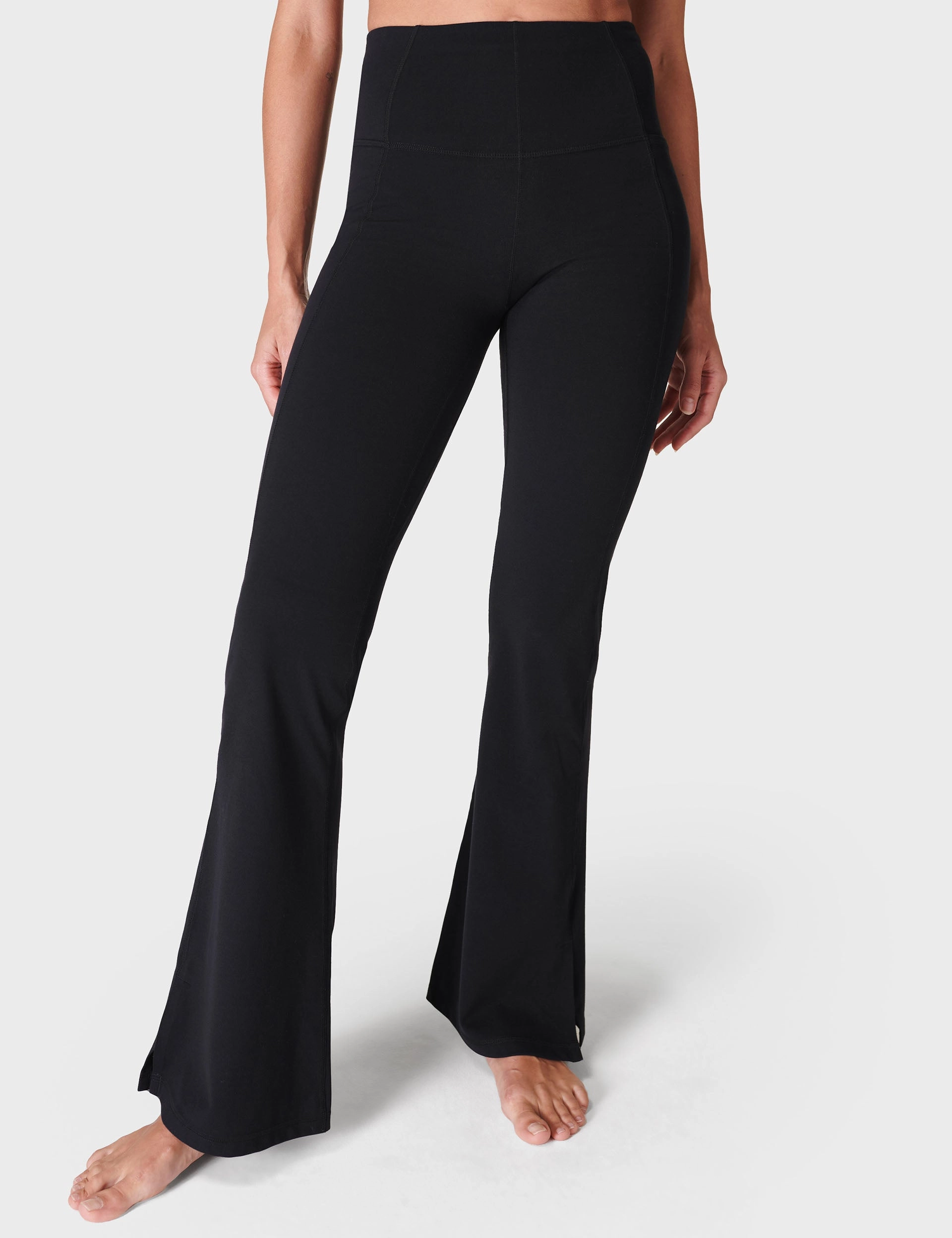 Super Soft Flare Yoga Trousers - Black Tall Fit Weekend Trip Loose Fit Plus Size