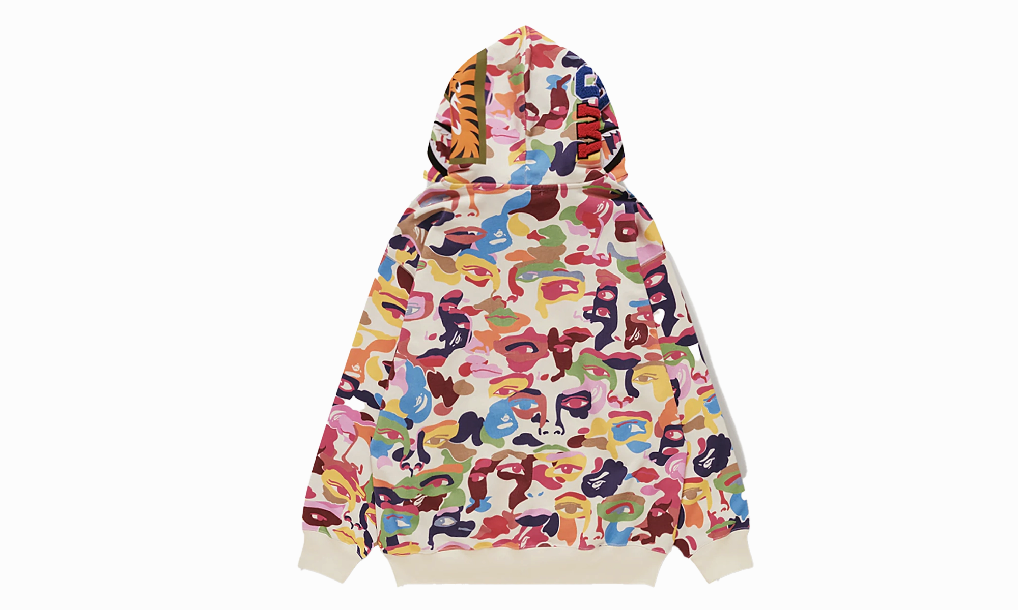 FULL ZIP HOODIE "KIDSUPER CAMO SHARK - MULTI"
