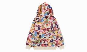 FULL ZIP HOODIE "KIDSUPER CAMO SHARK - MULTI"