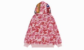 FULL ZIP HOODIE "KIDSUPER CAMO SHARK - PINK"
