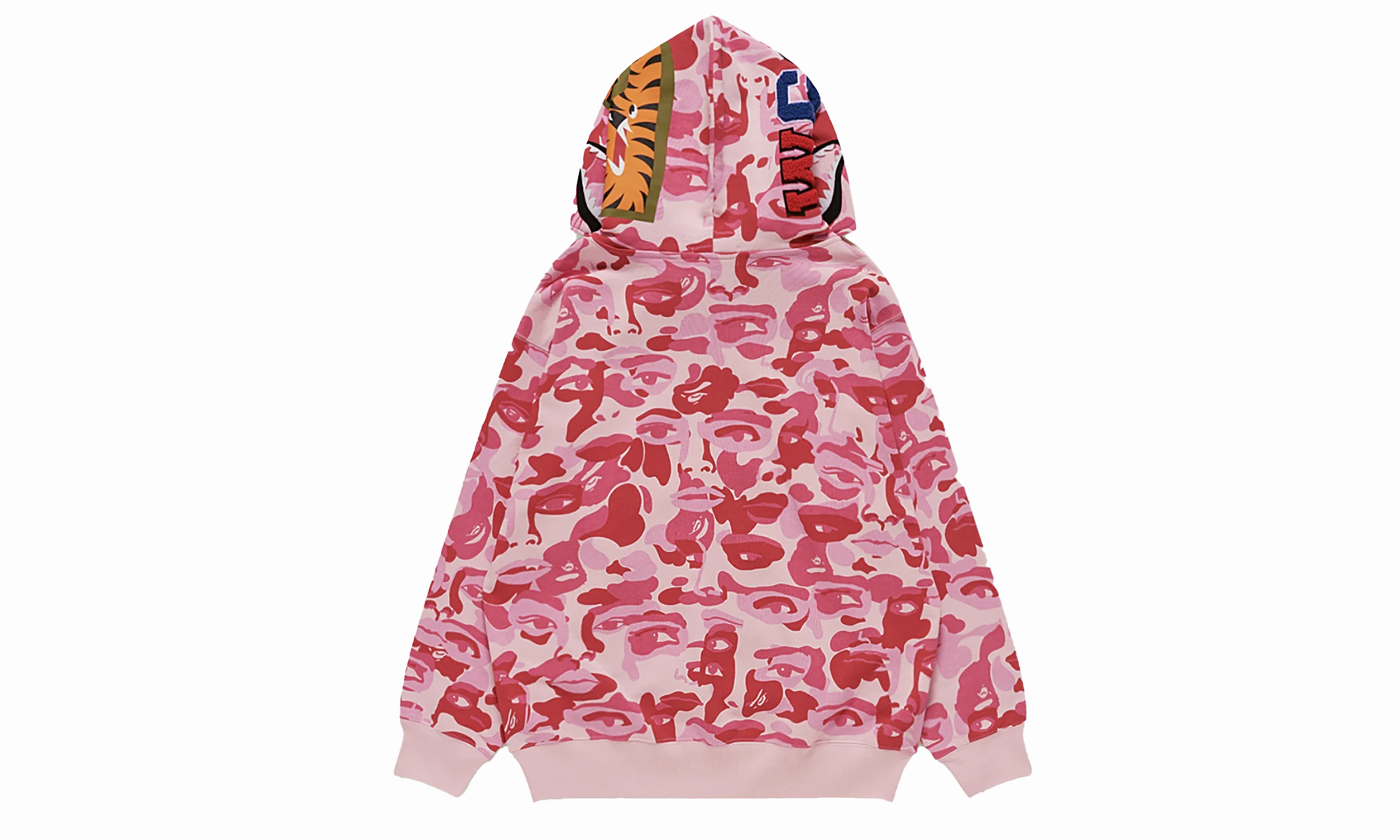 FULL ZIP HOODIE "KIDSUPER CAMO SHARK - PINK"
