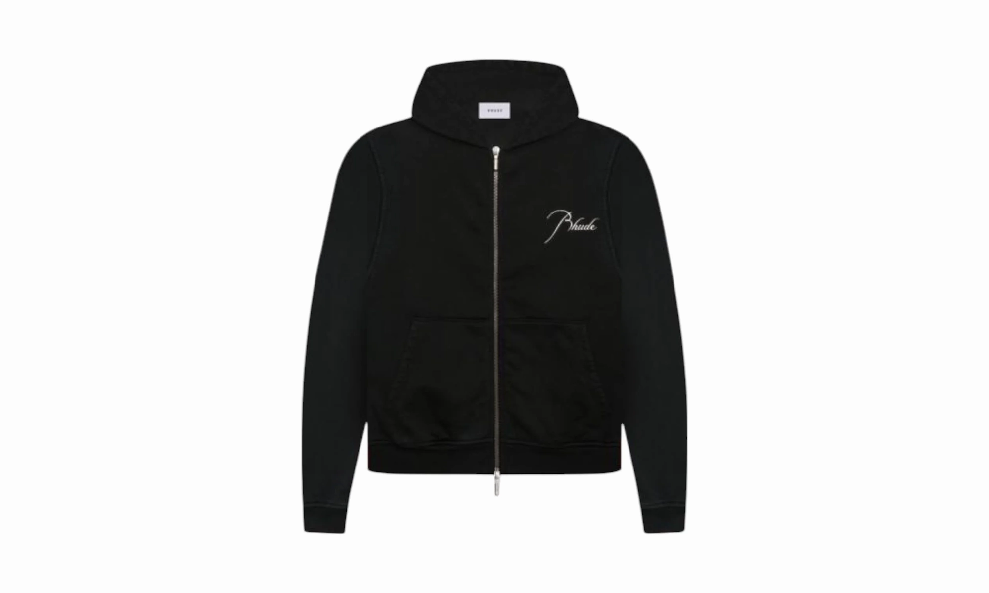 Full Zip Up Hoodie "Vintage Black"