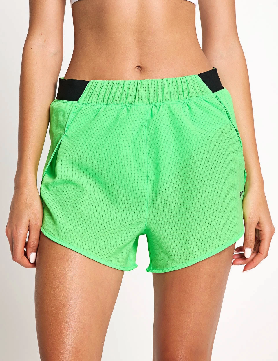 Speed Shorts 3" - Solar Lime denim material