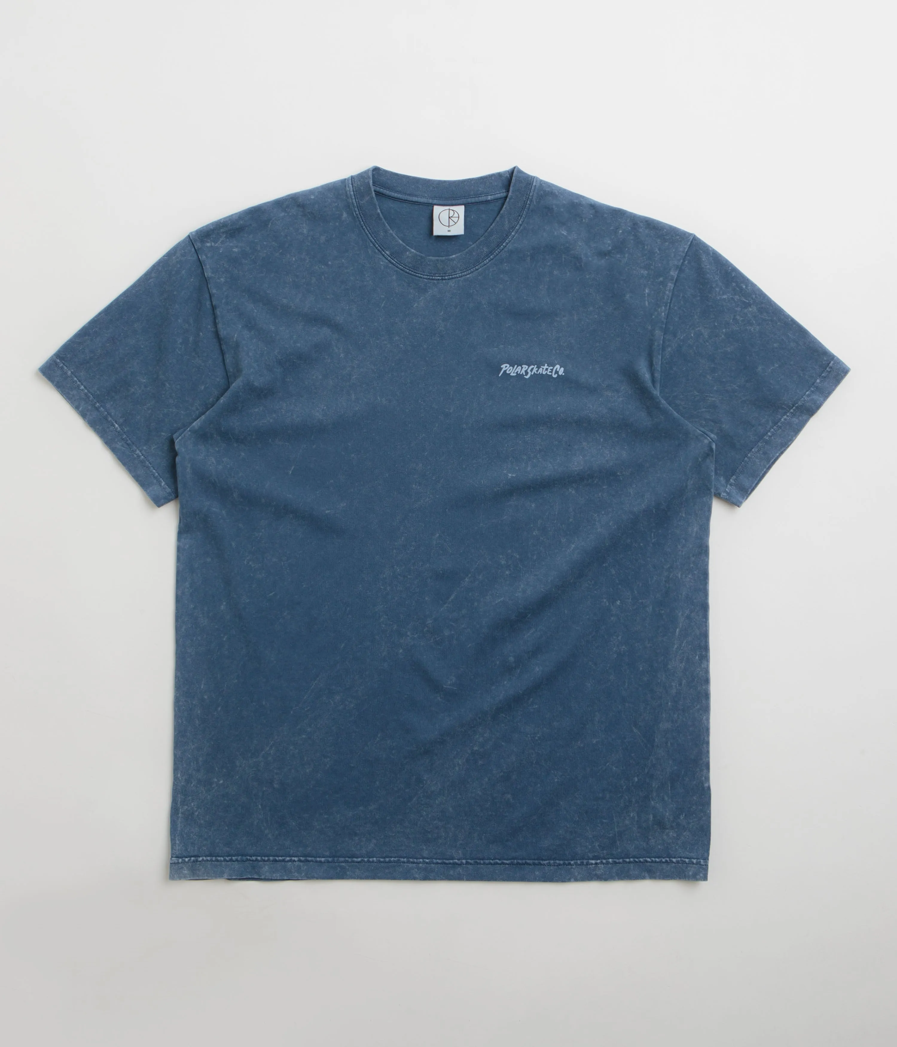 Polar Surf Logo Acid T-Shirt - Dark Blue Size large Geometric Pattern