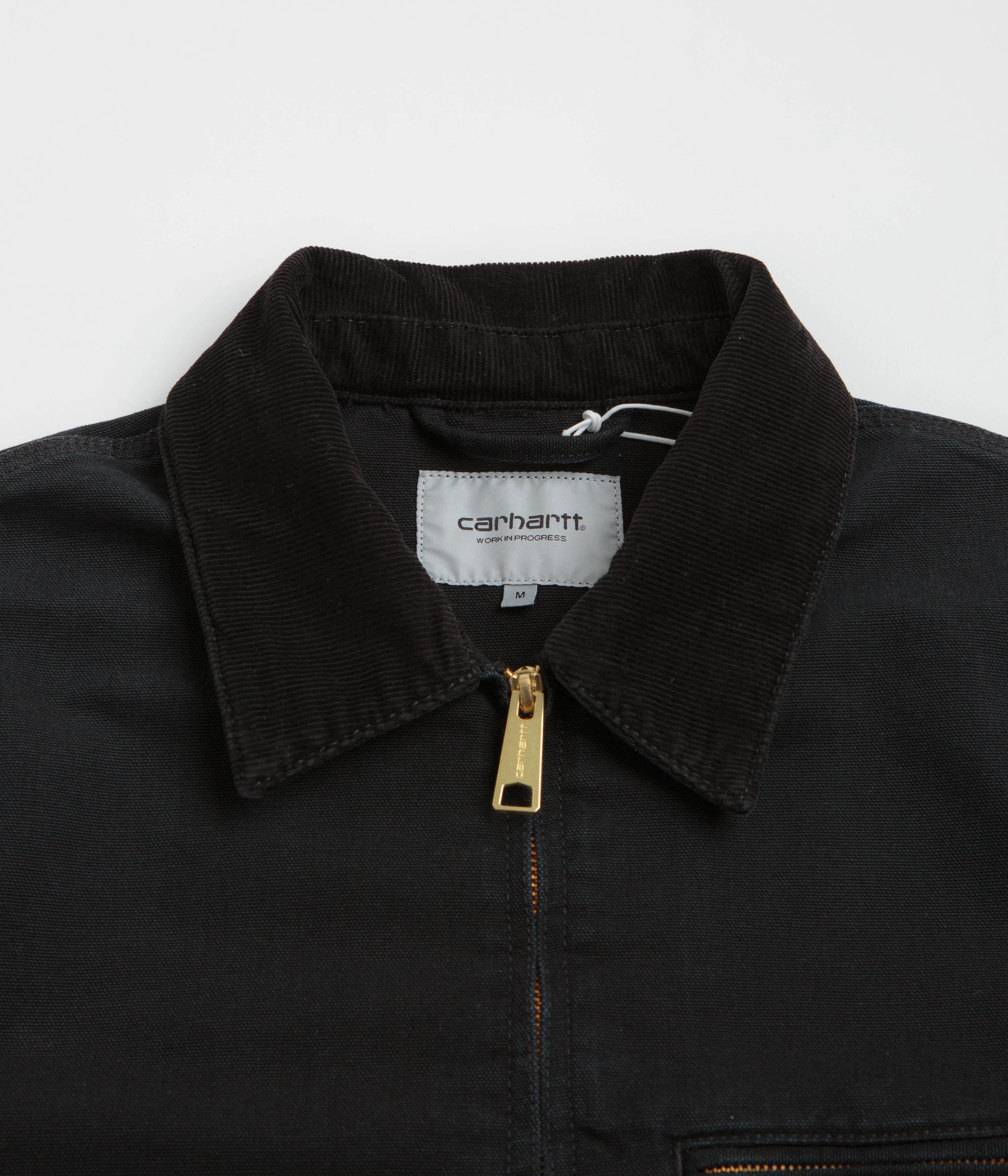 Carhartt Detroit Jacket - Black / Black Stone Canvas Free Motion Design
