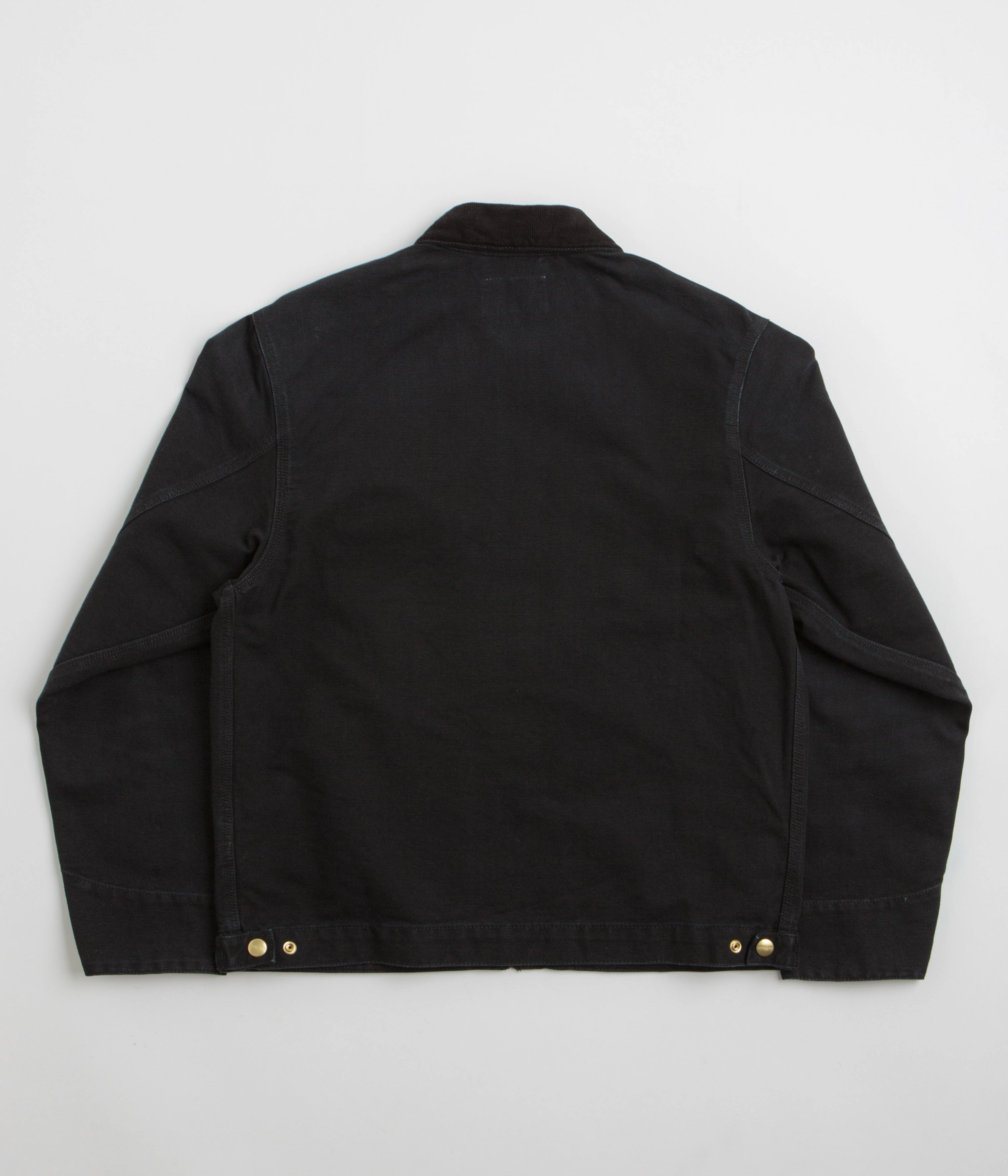 men's fashion Carhartt Detroit Jacket - Black / Black Stone Canvas