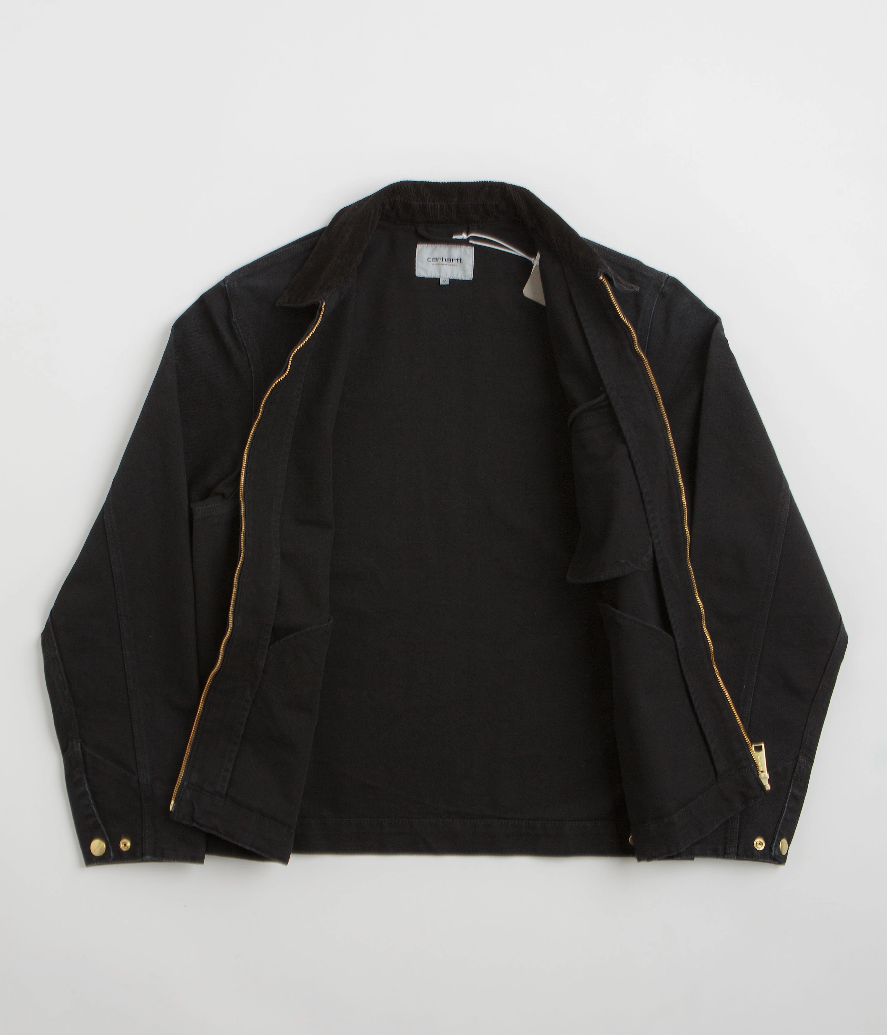 Carhartt Detroit Jacket - Black / Black Stone Canvas Layer Versatility MultiPocketDesign