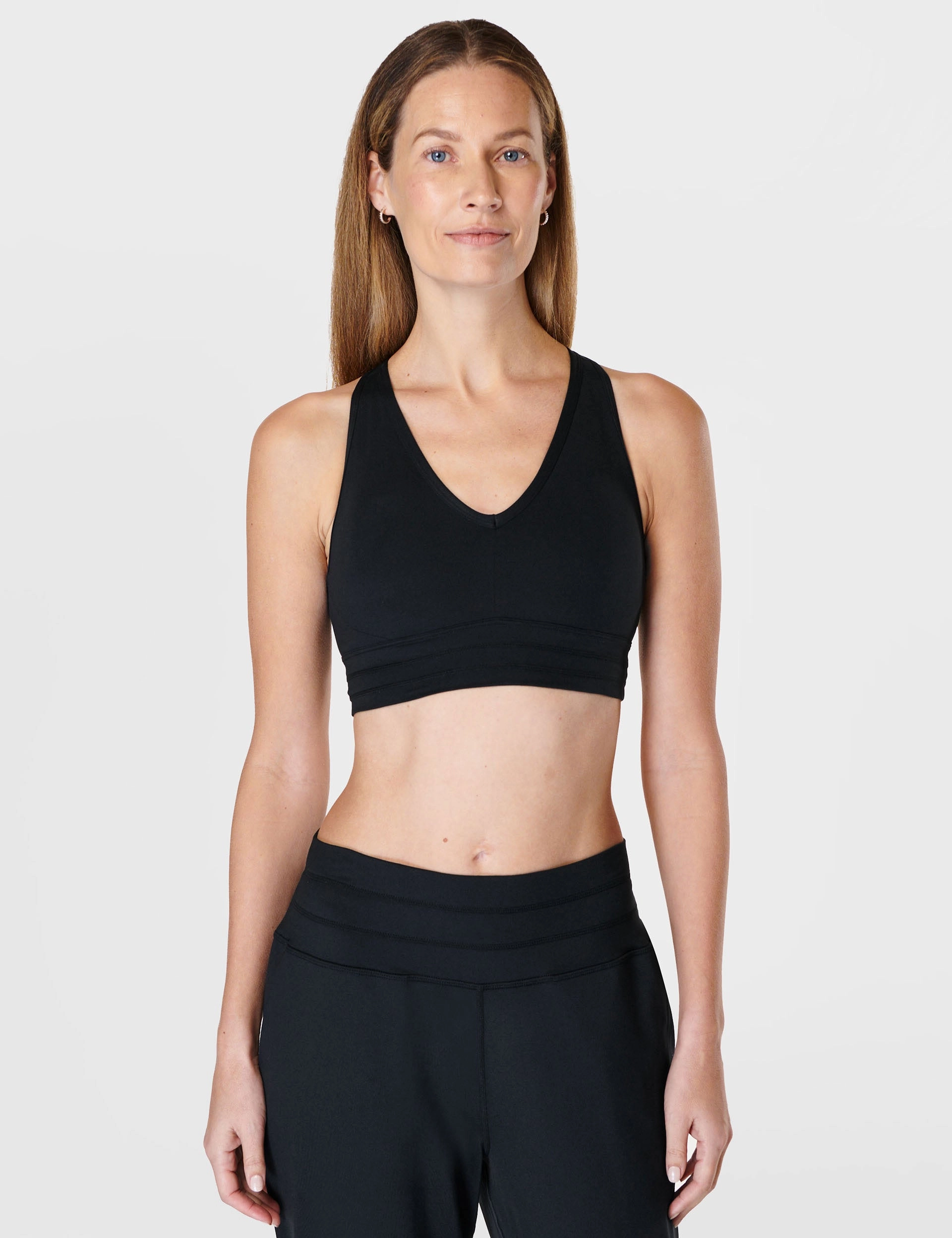 Gaia Yoga Bra - Black Thick Straps Strapless